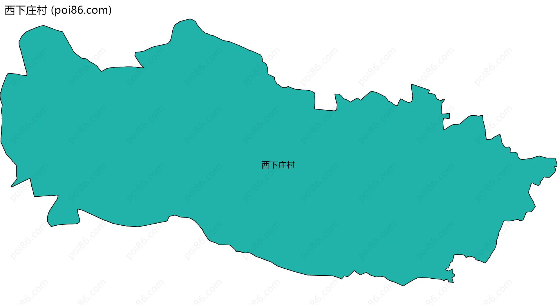 西下庄村边界地图