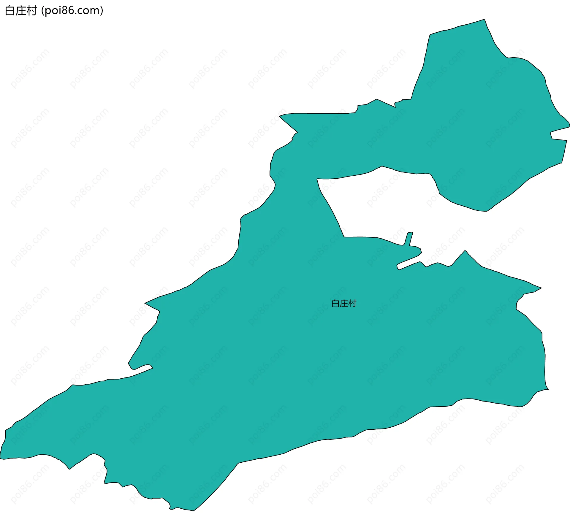 白庄村边界地图