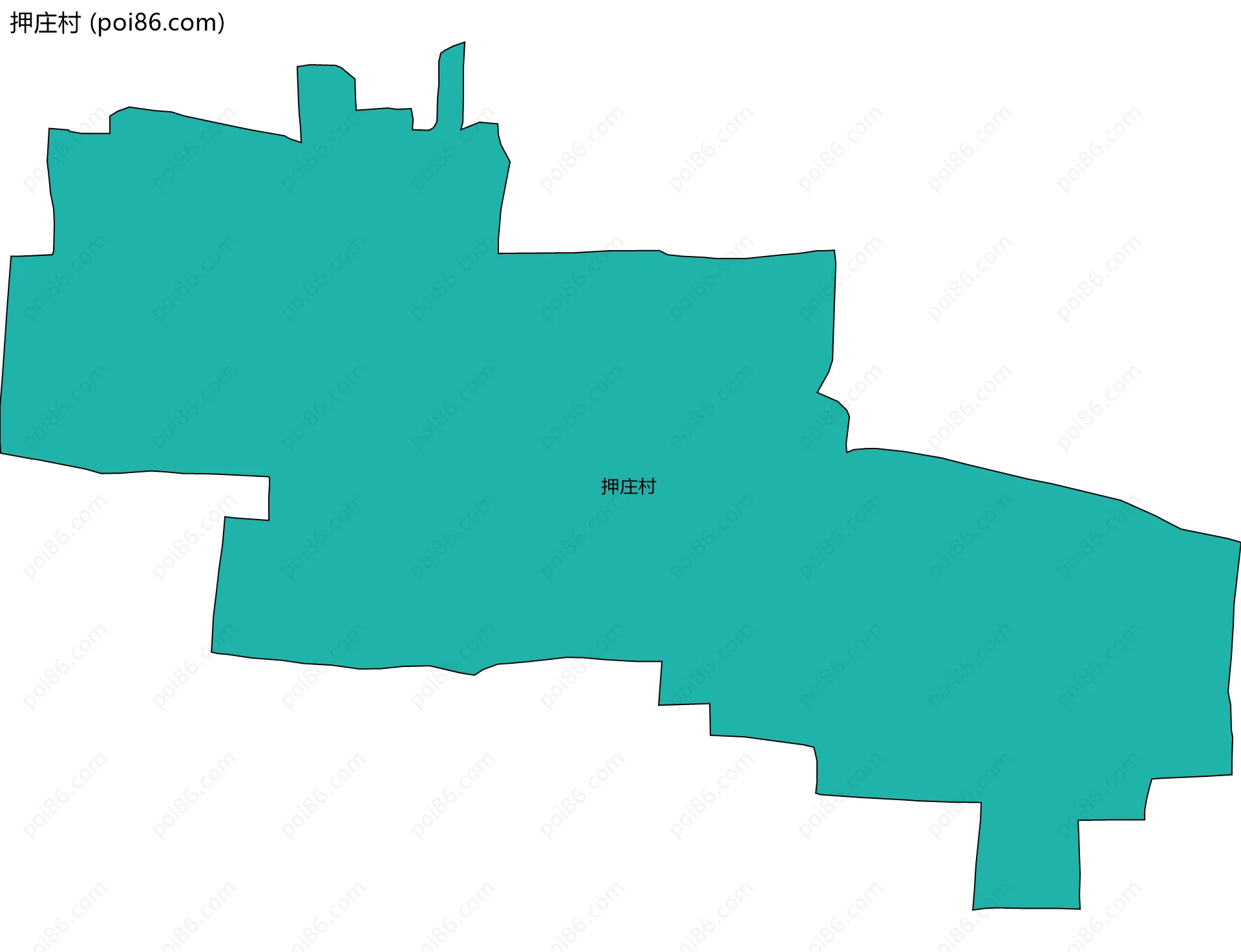 押庄村边界地图