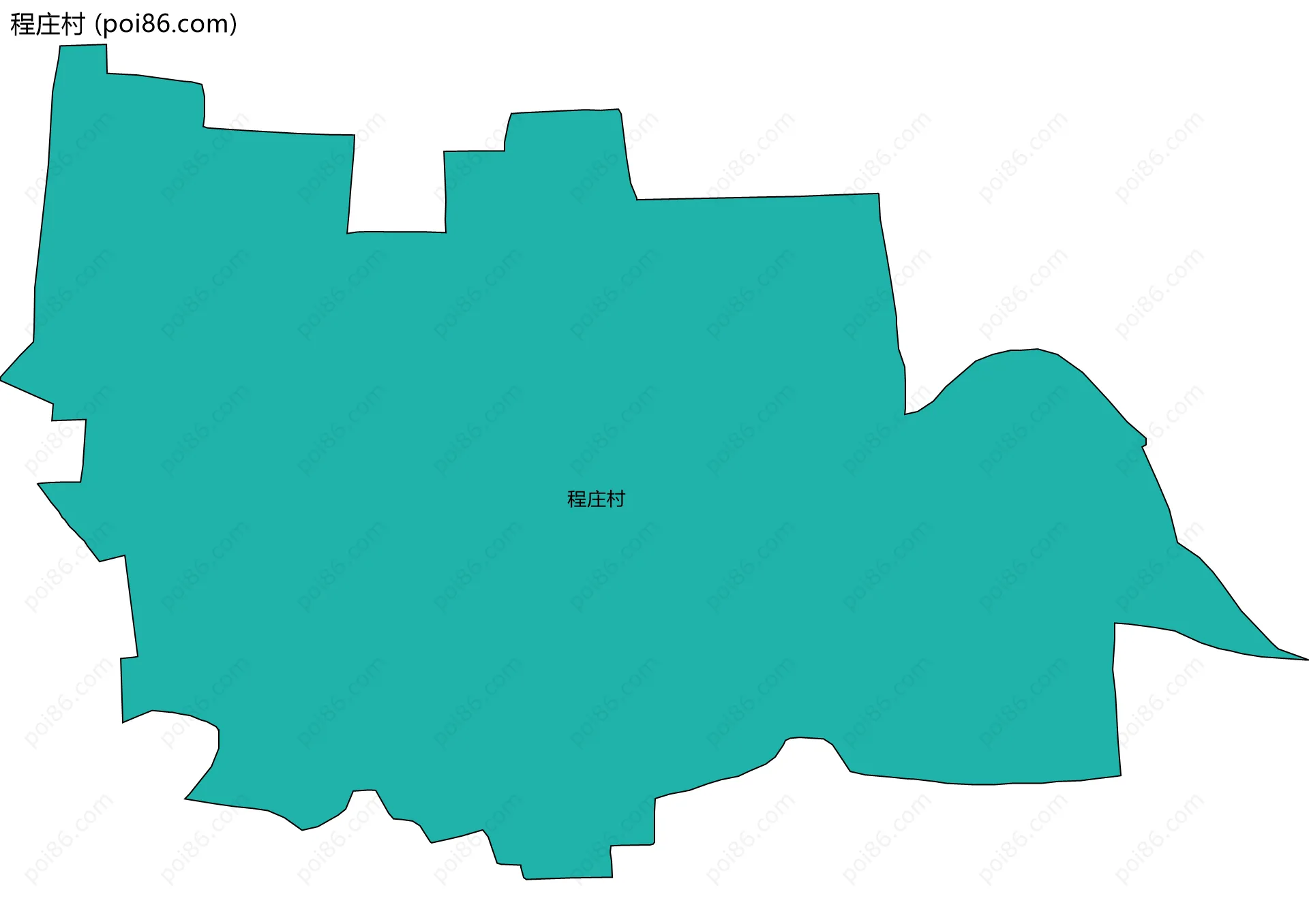 程庄村边界地图