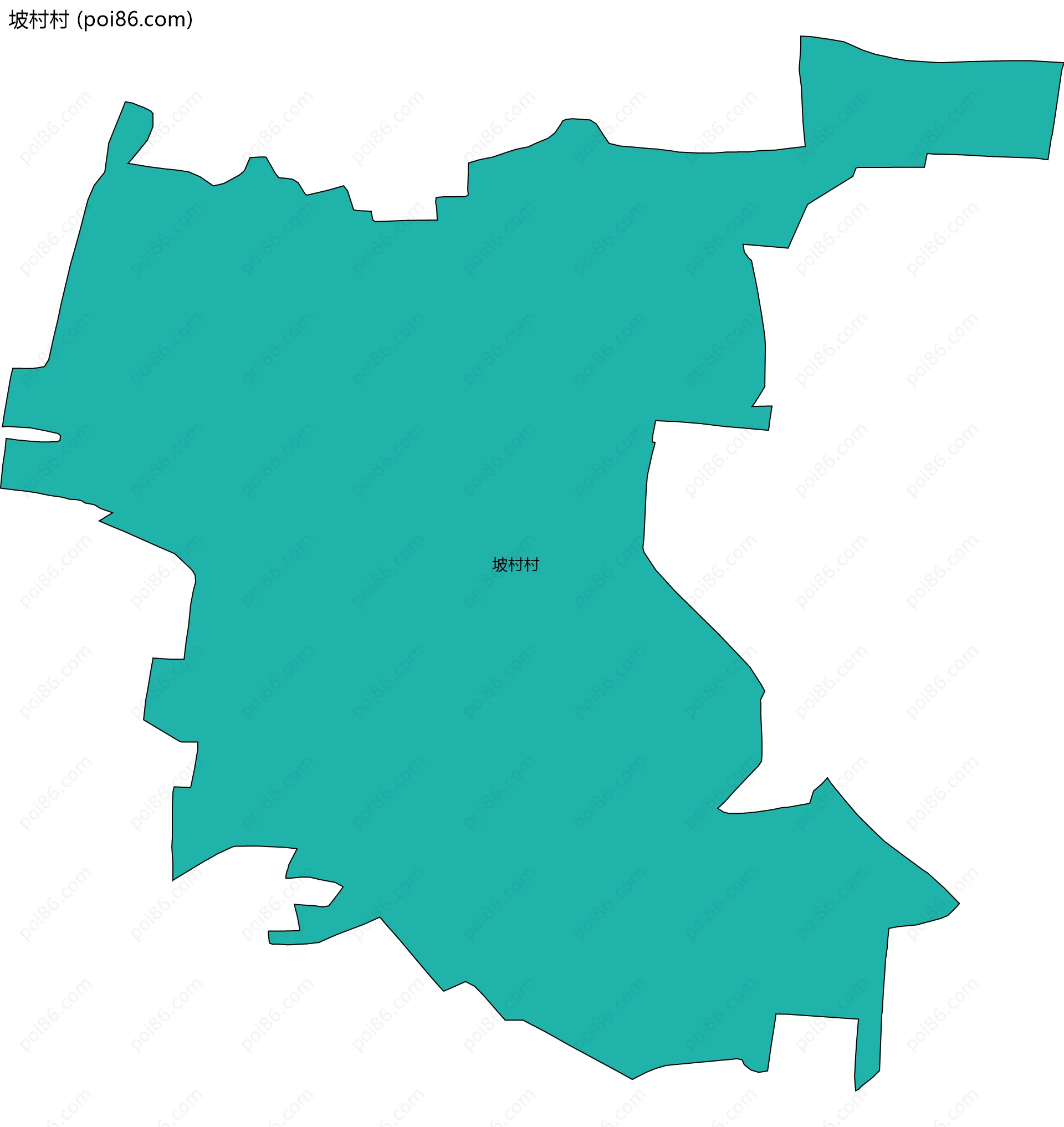 坡村村边界地图