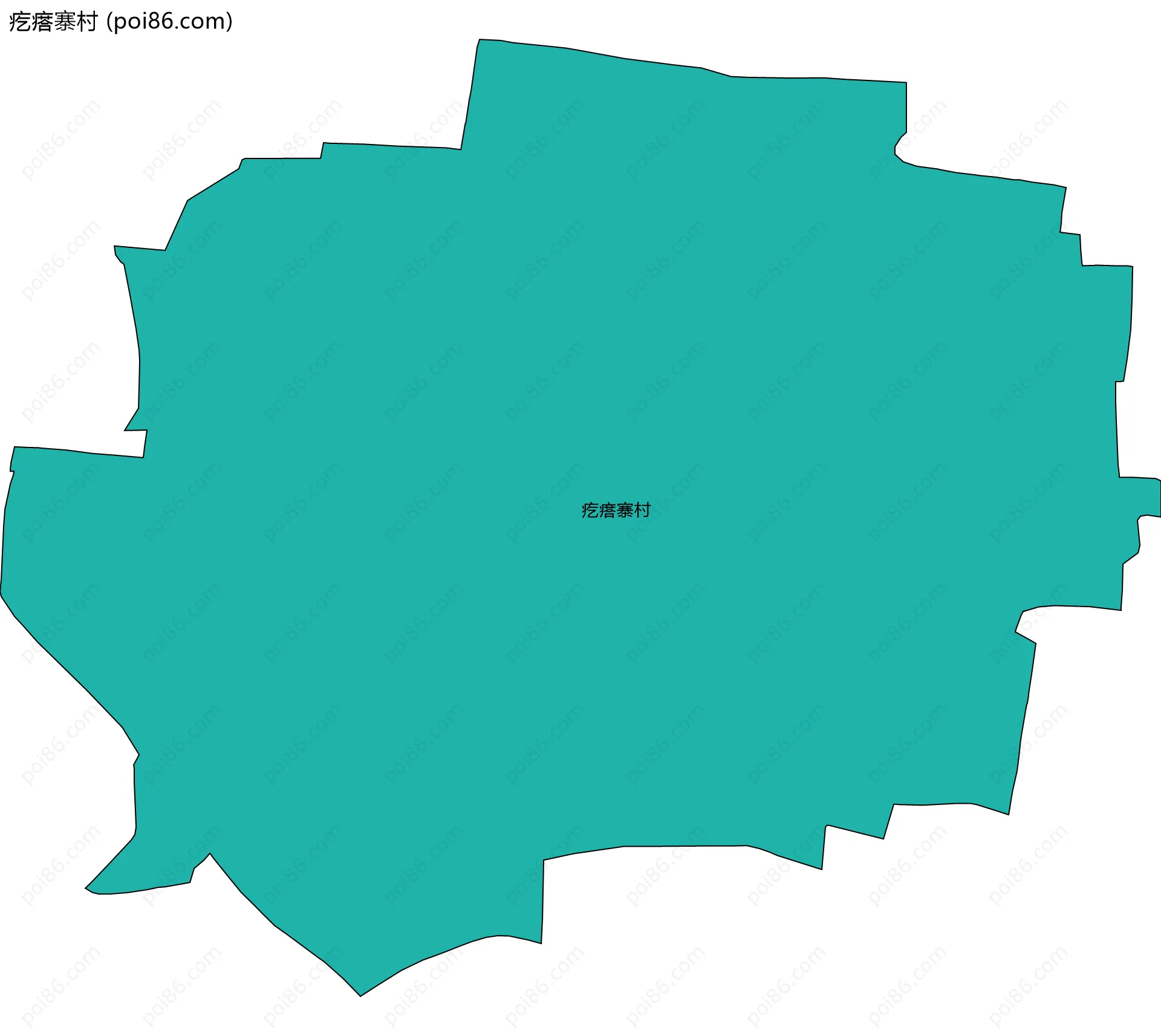 疙瘩寨村边界地图
