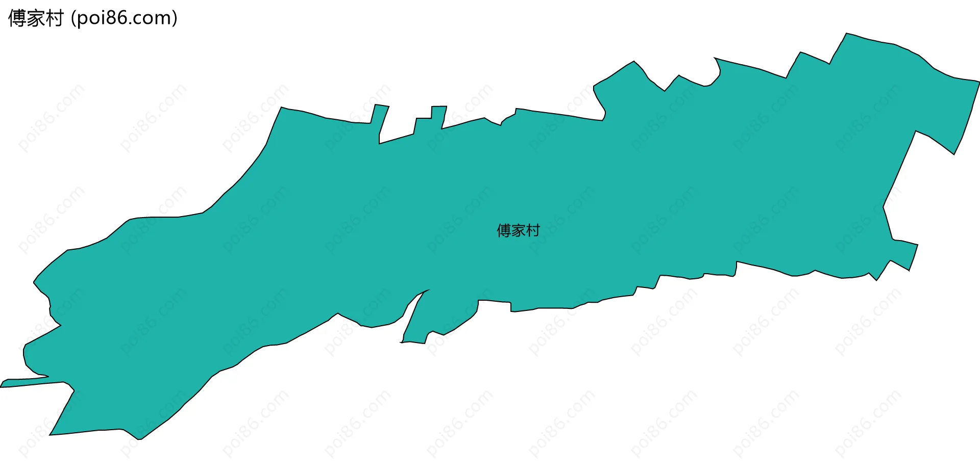 傅家村边界地图