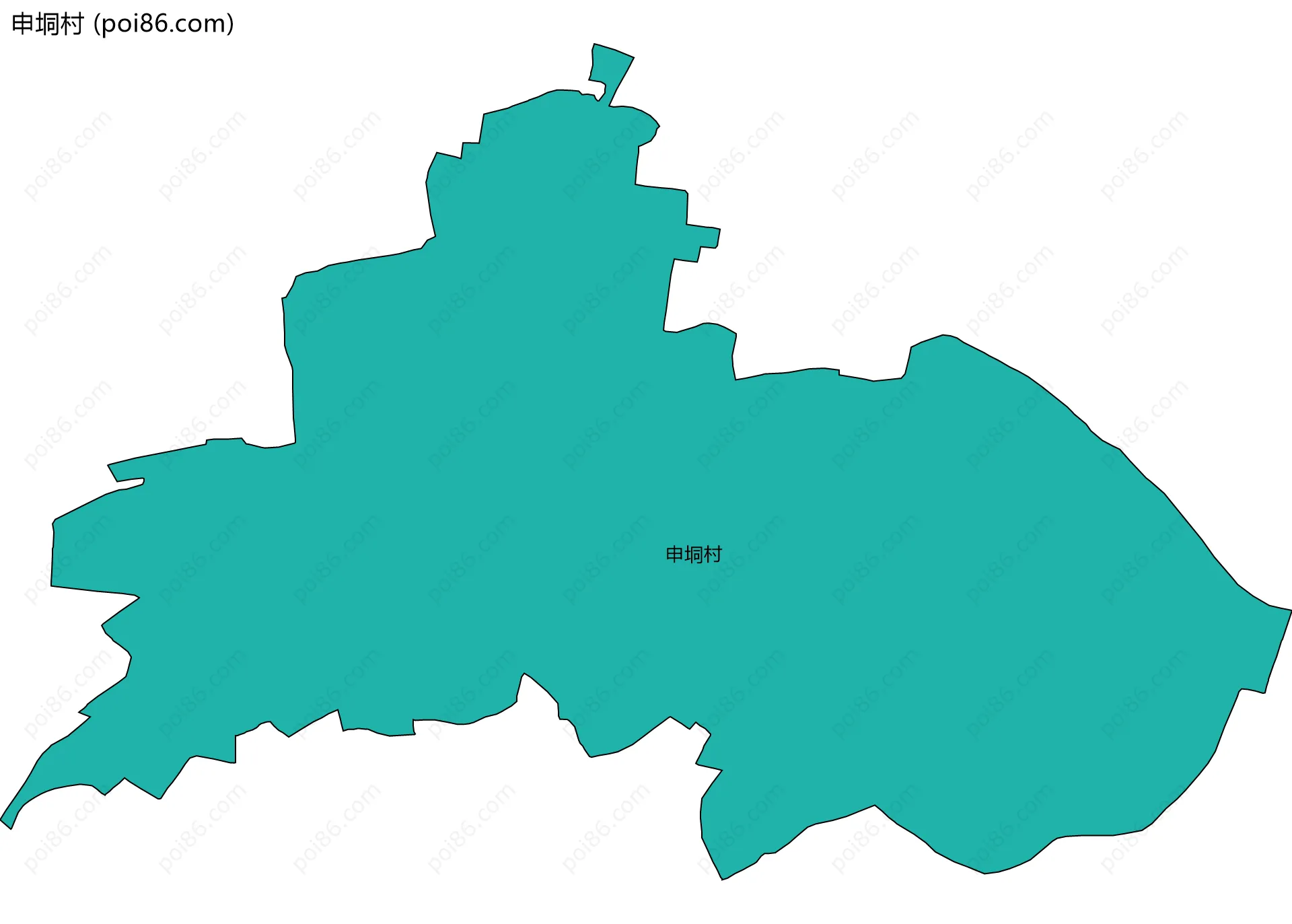 申垌村边界地图