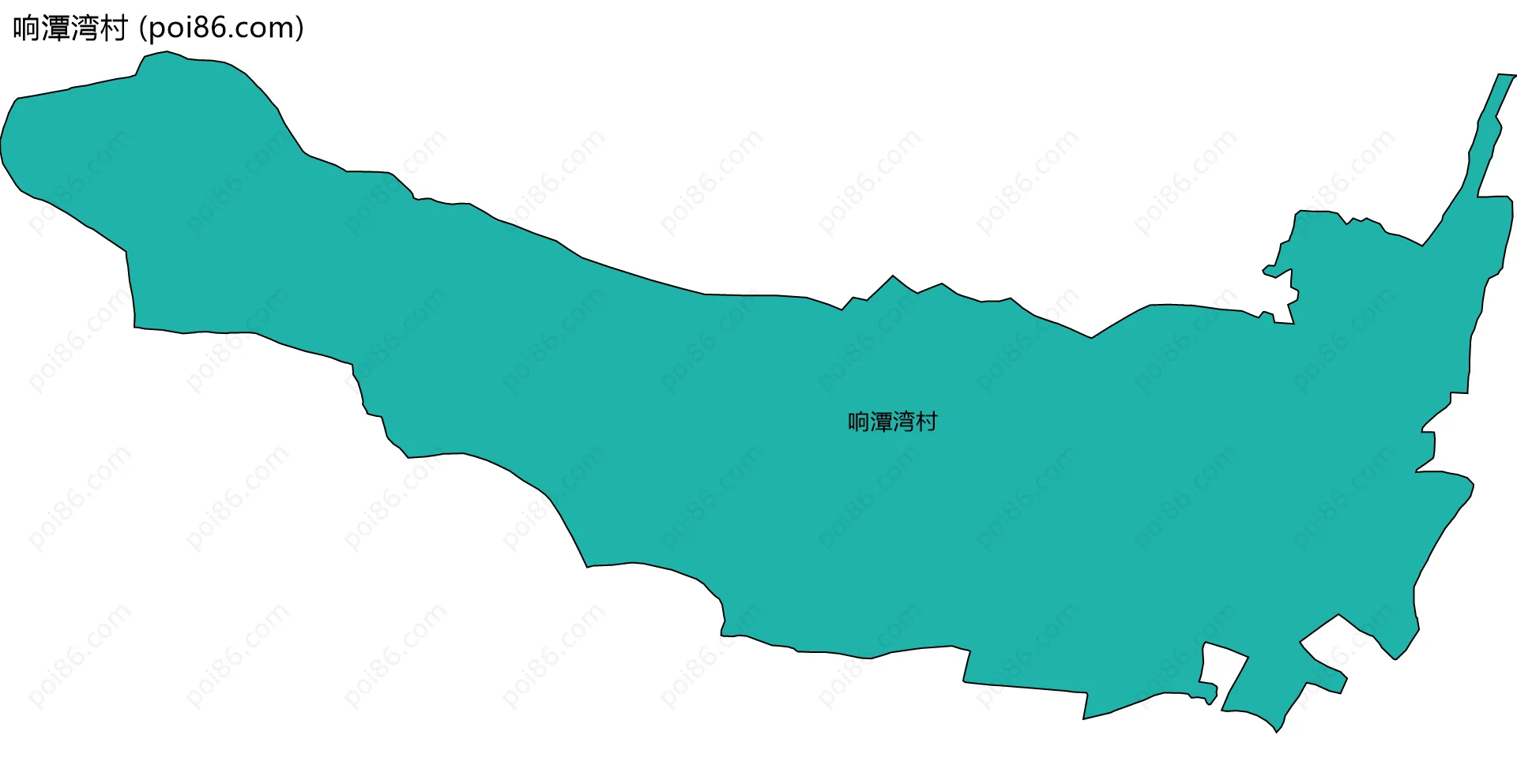 响潭湾村边界地图