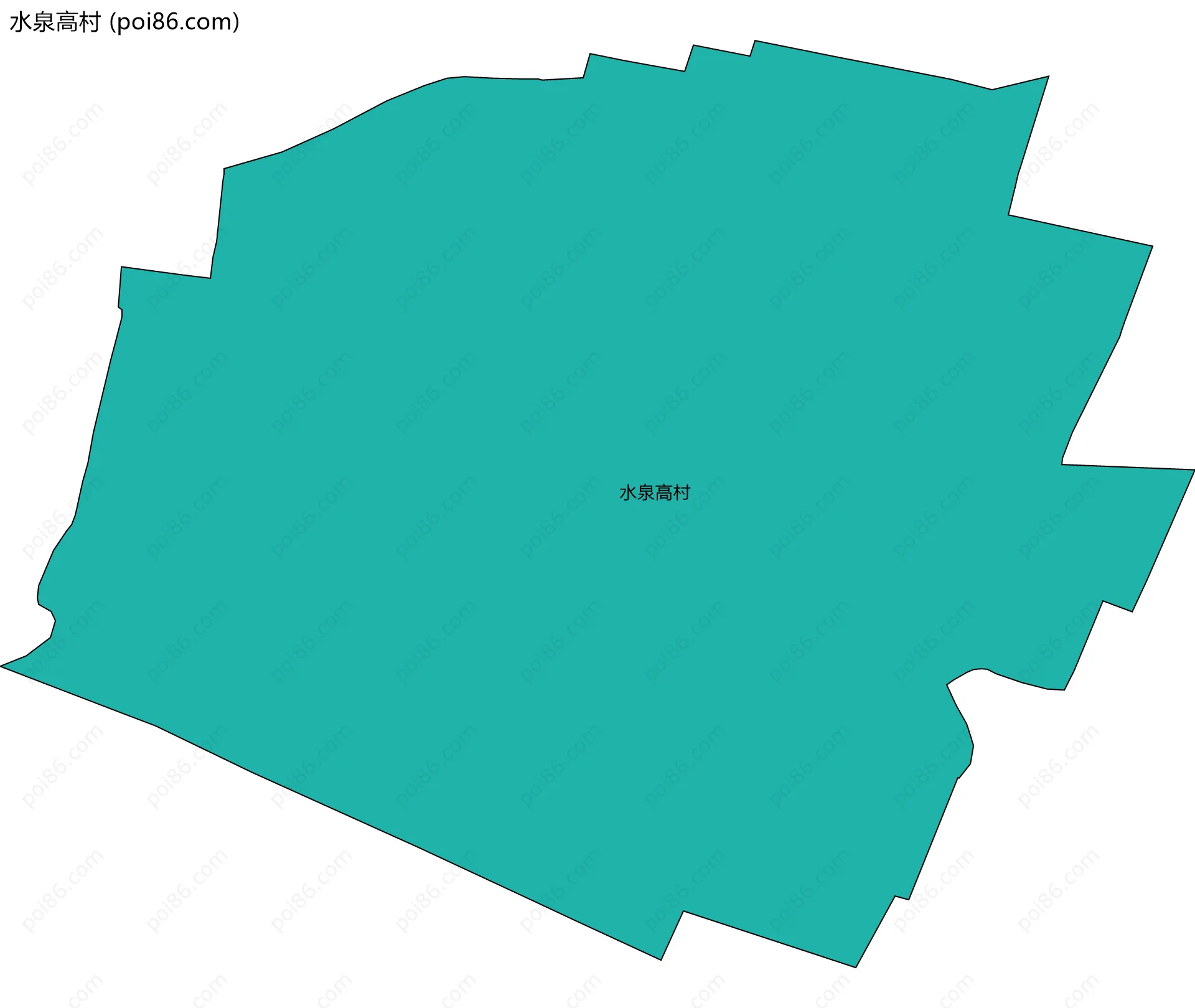 水泉高村边界地图