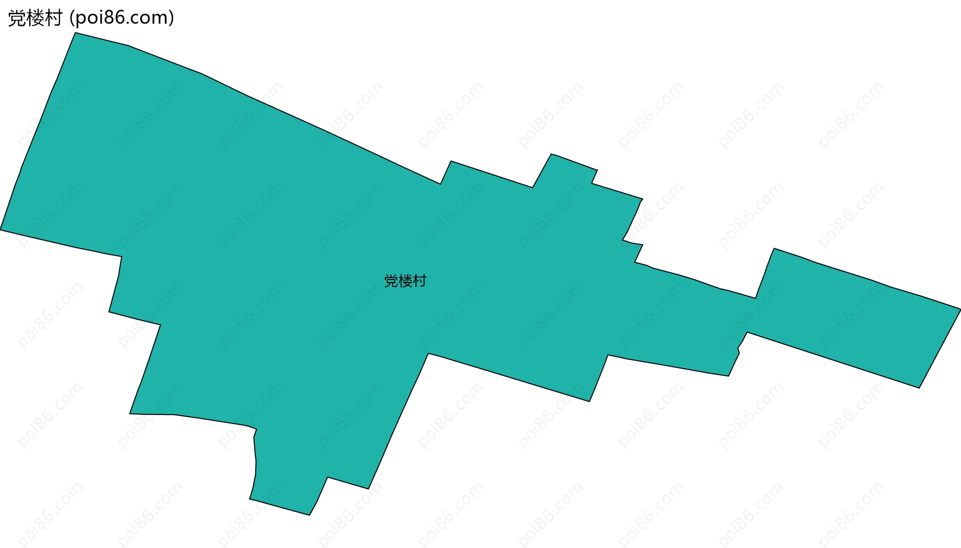 党楼村边界地图