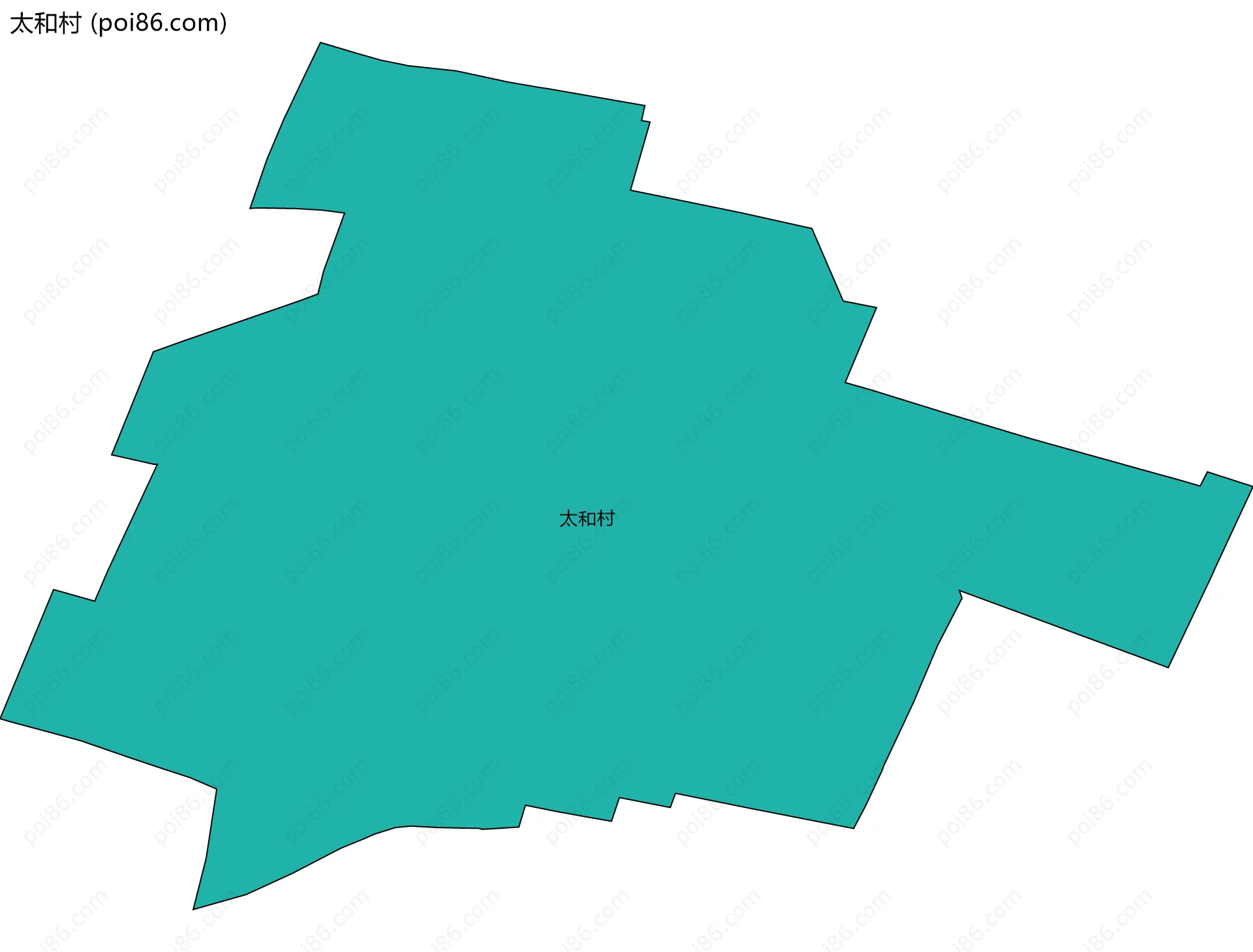 太和村边界地图