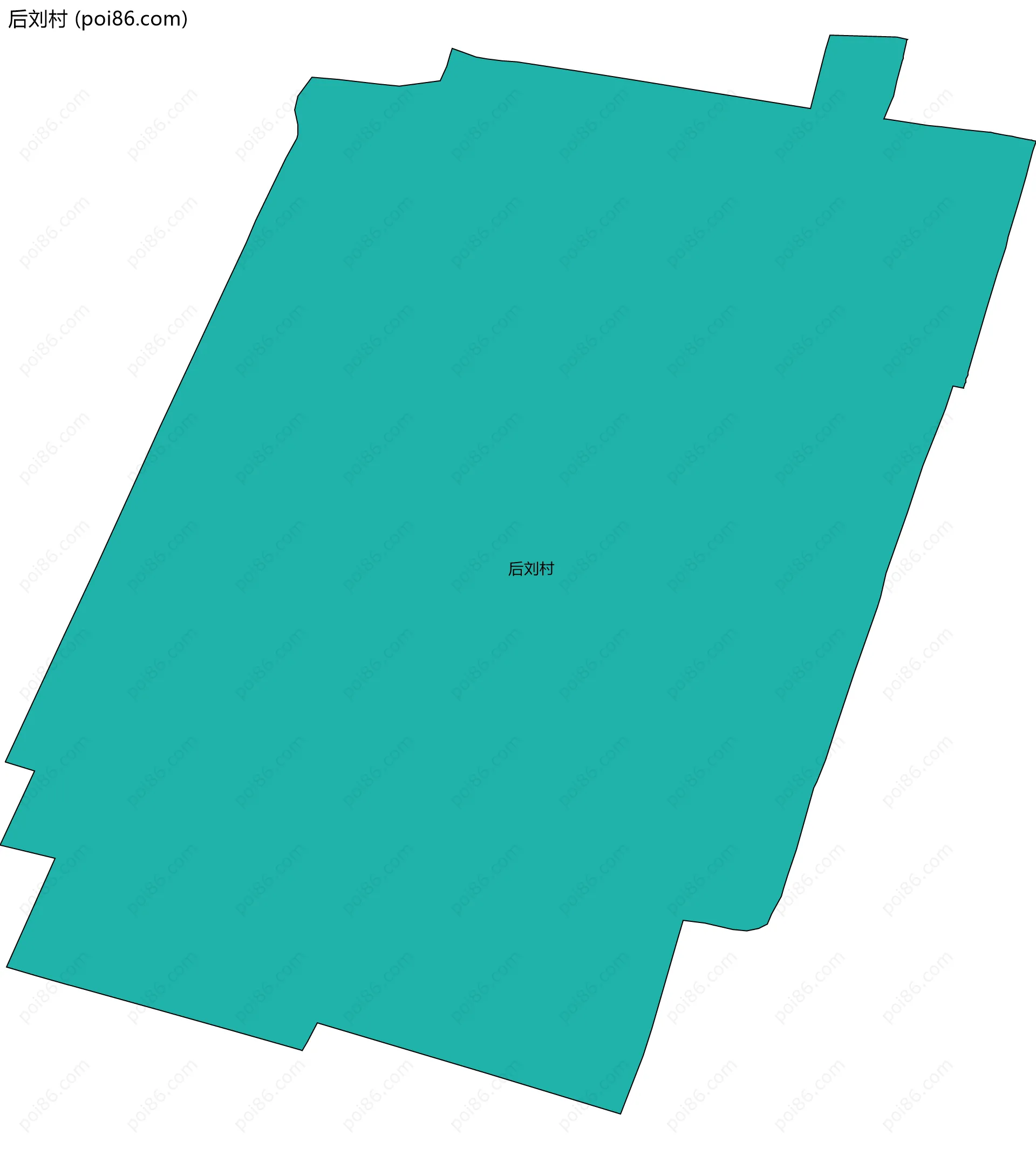 后刘村边界地图