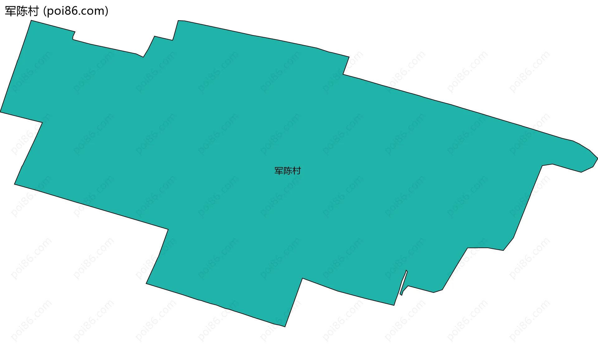 军陈村边界地图
