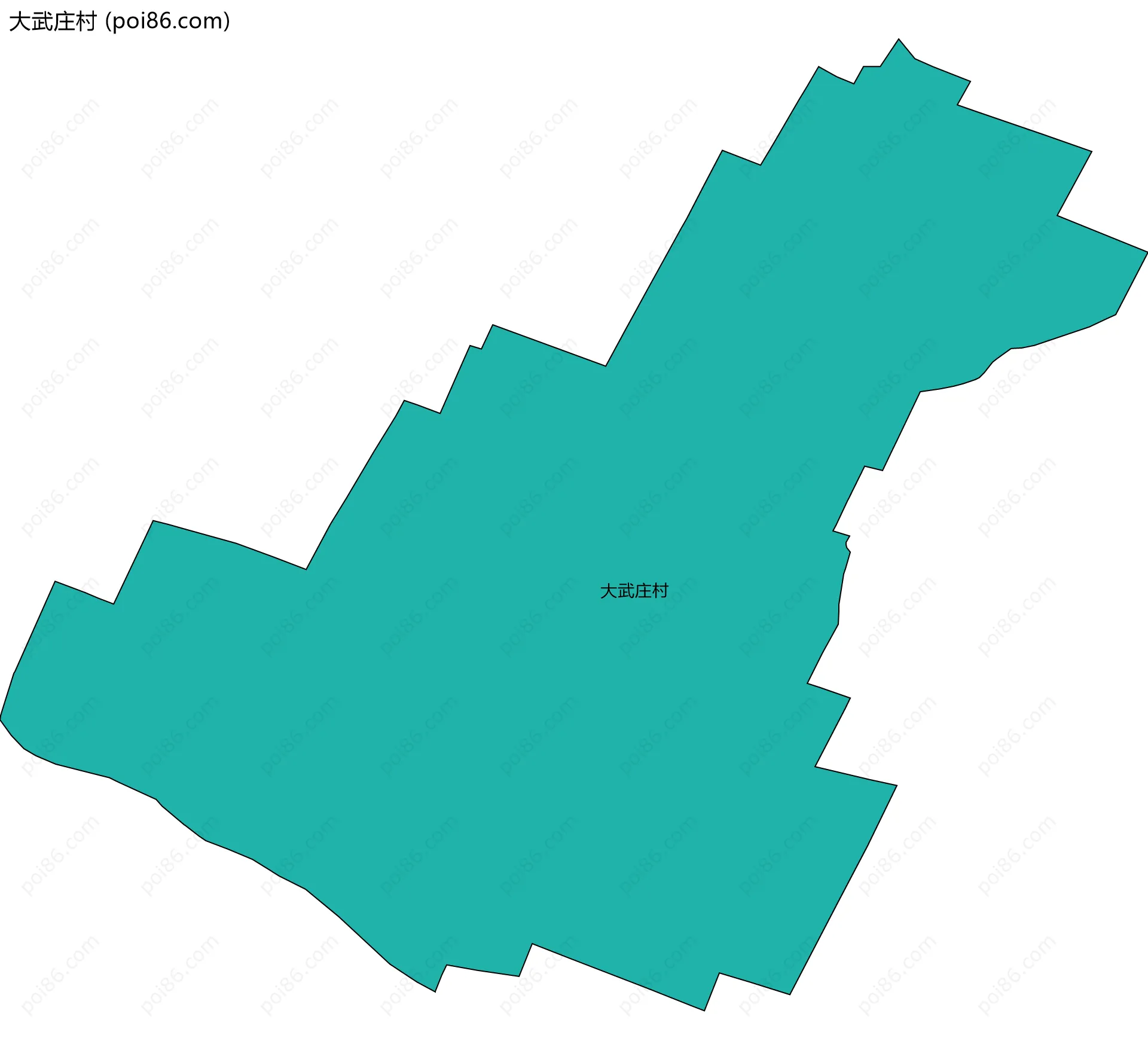大武庄村边界地图