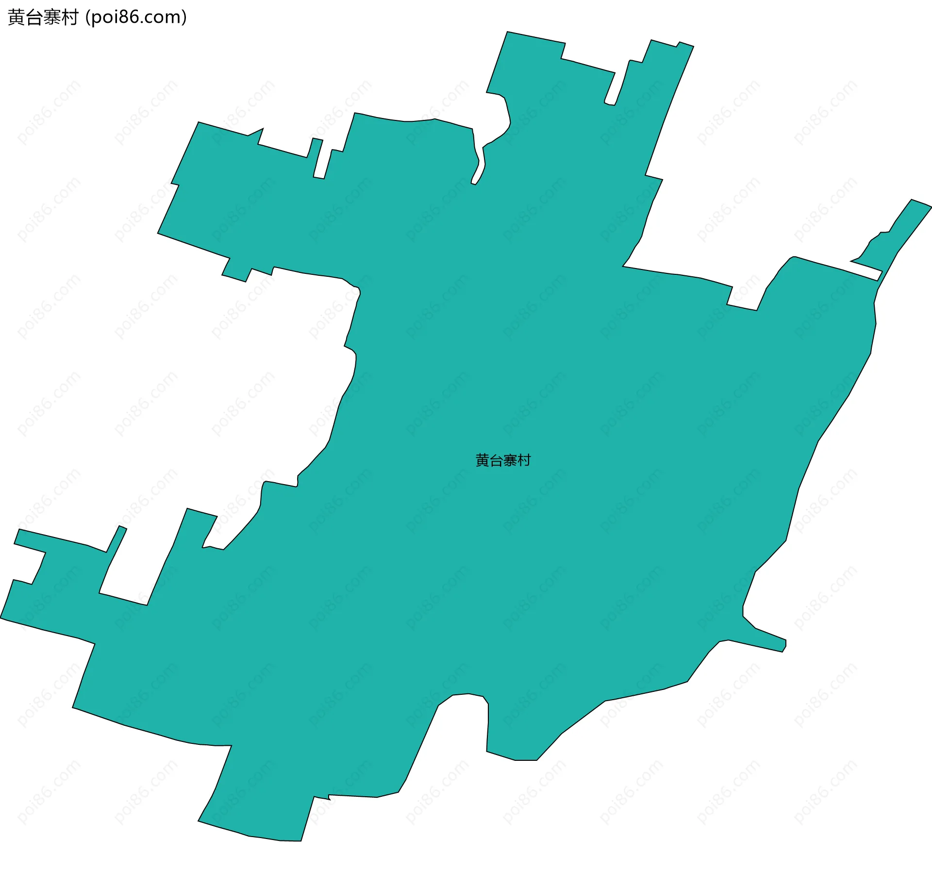 黄台寨村边界地图