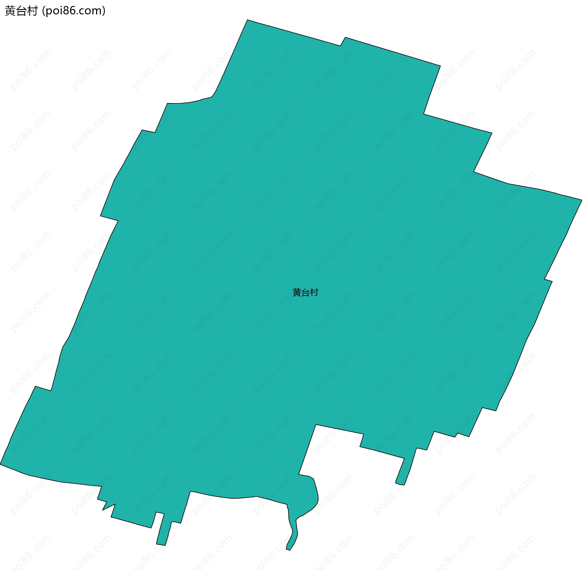 黄台村边界地图