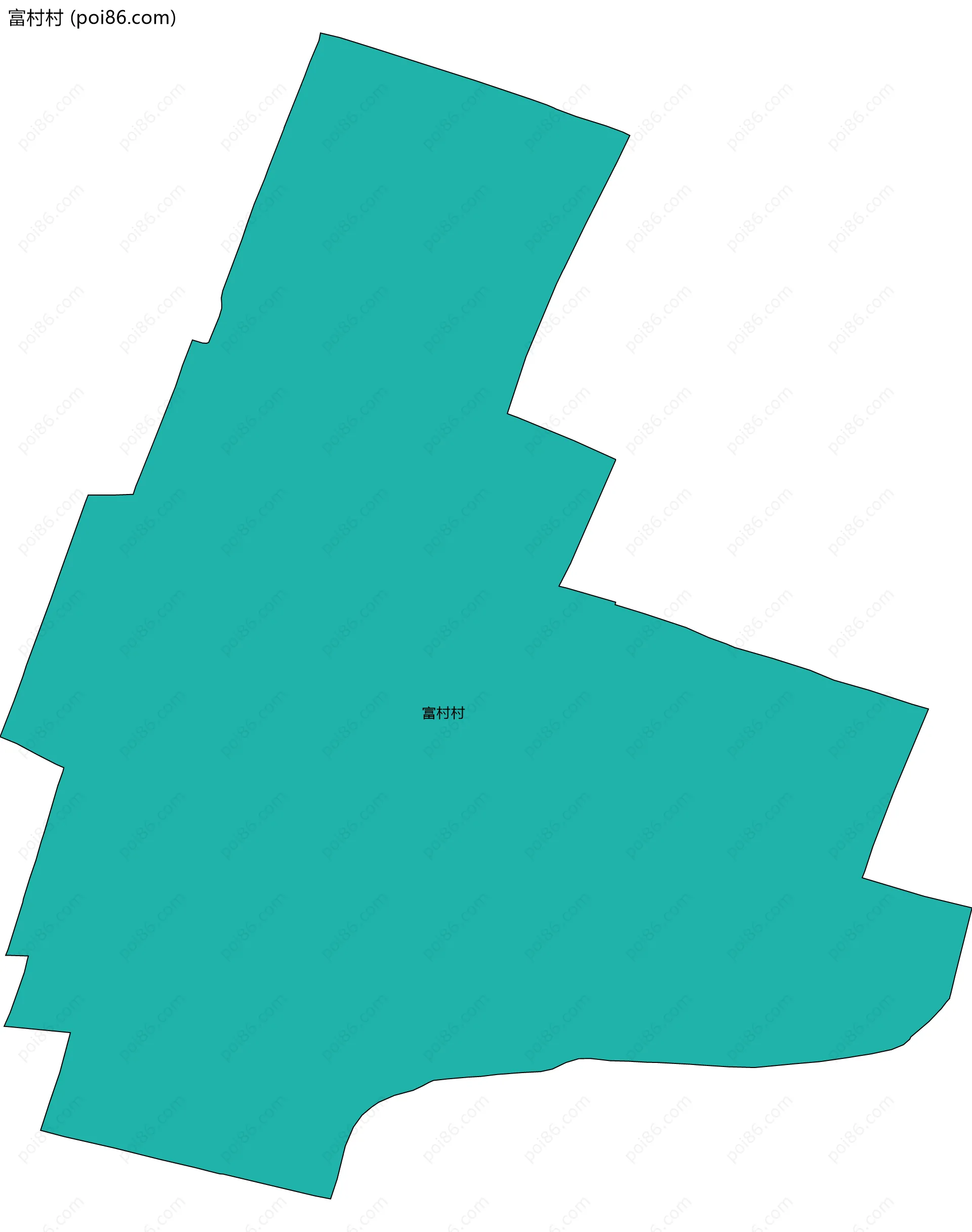 富村村边界地图