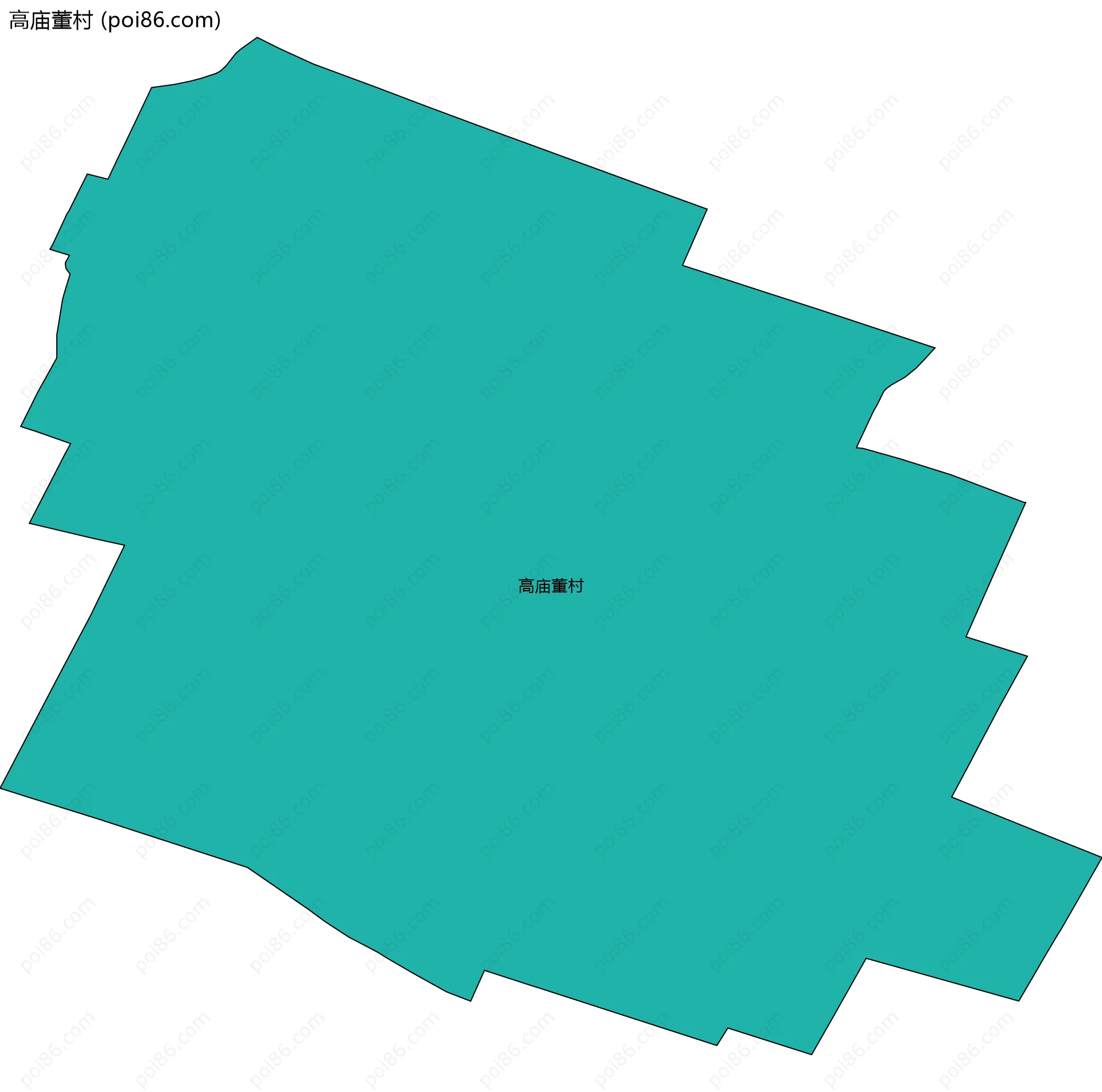 高庙董村边界地图