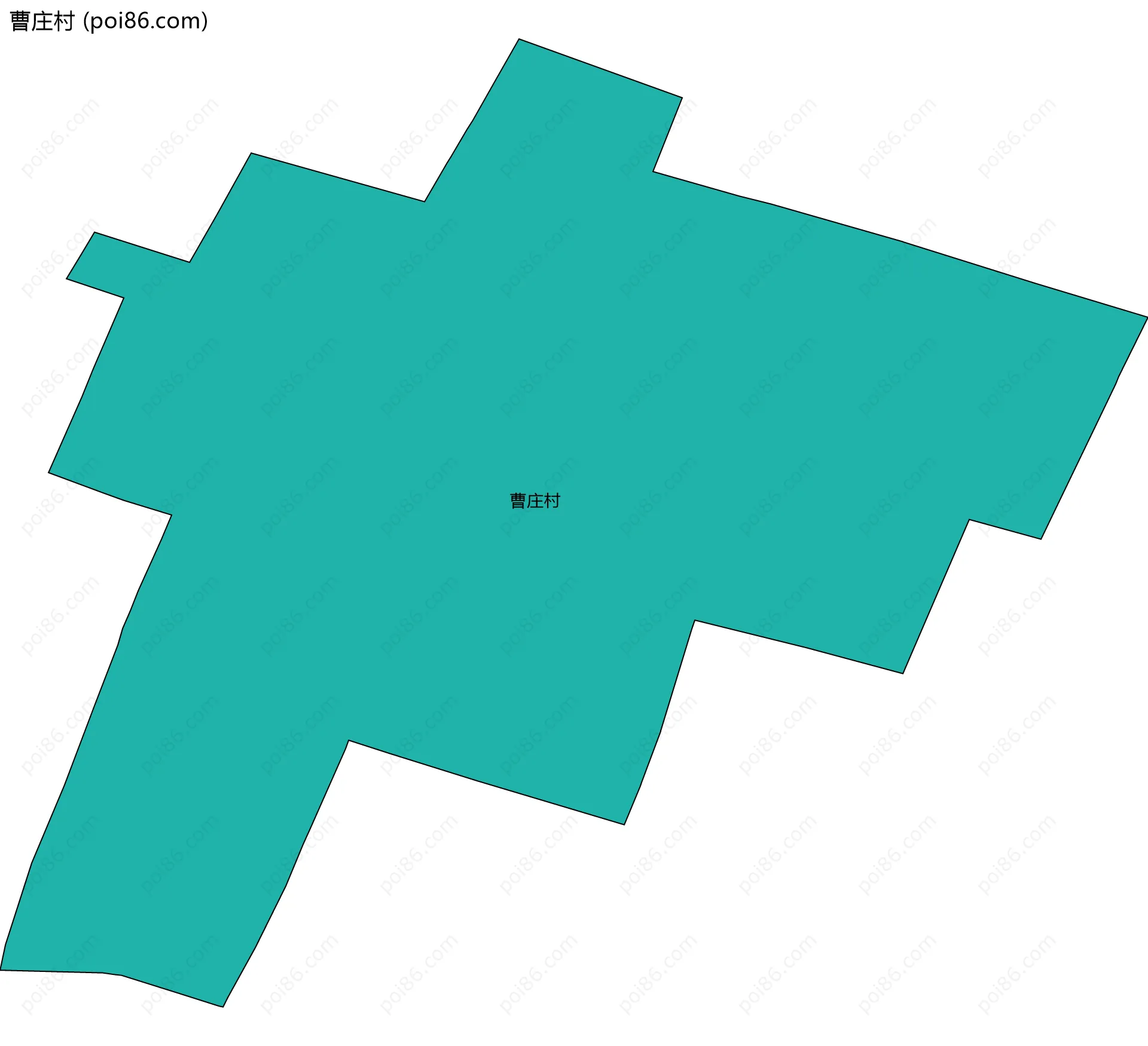 曹庄村边界地图