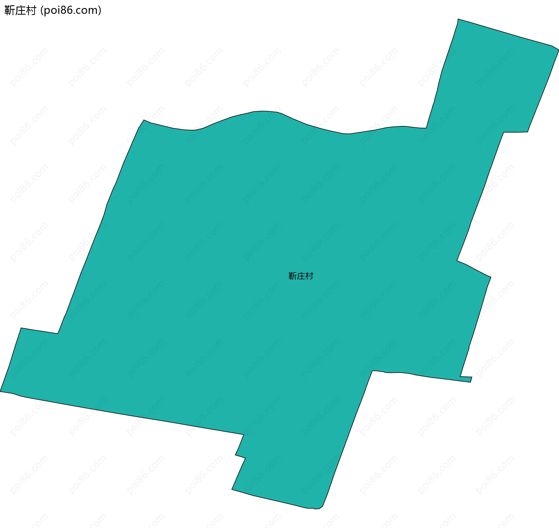 靳庄村边界地图