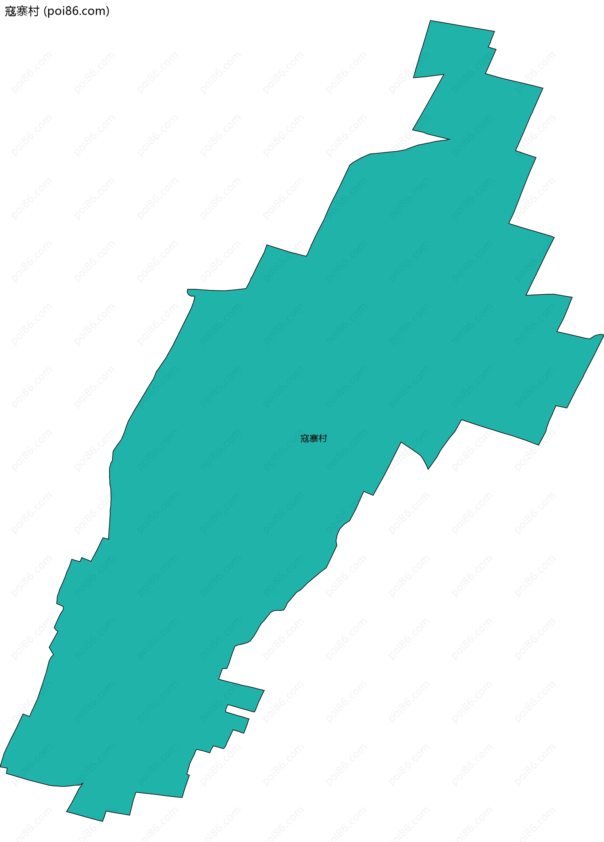 寇寨村边界地图