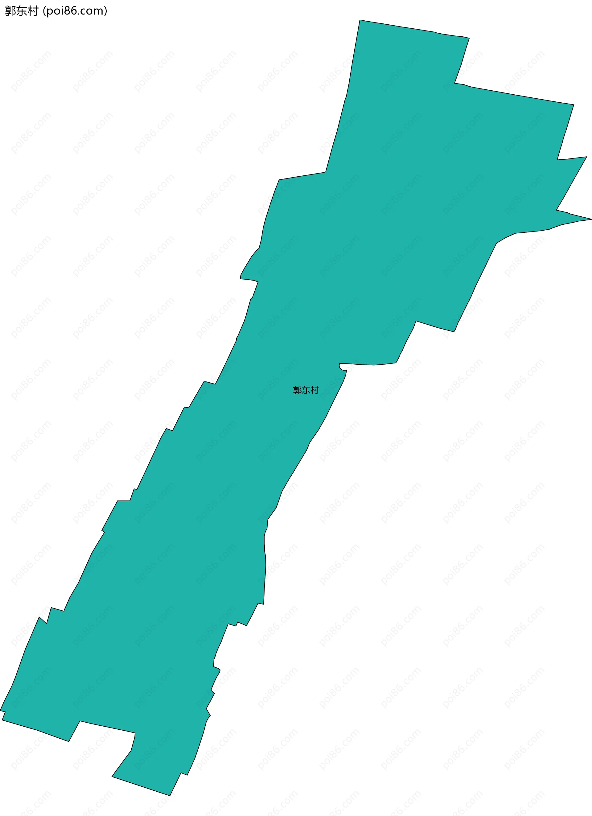郭东村边界地图