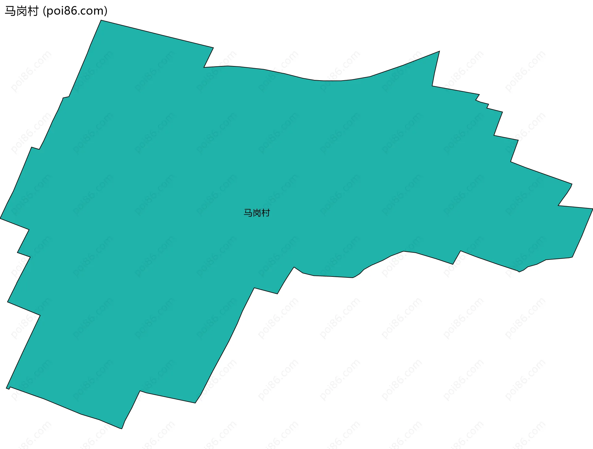 马岗村边界地图