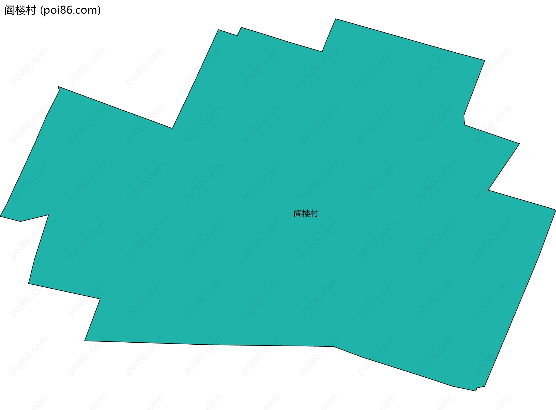阎楼村边界地图