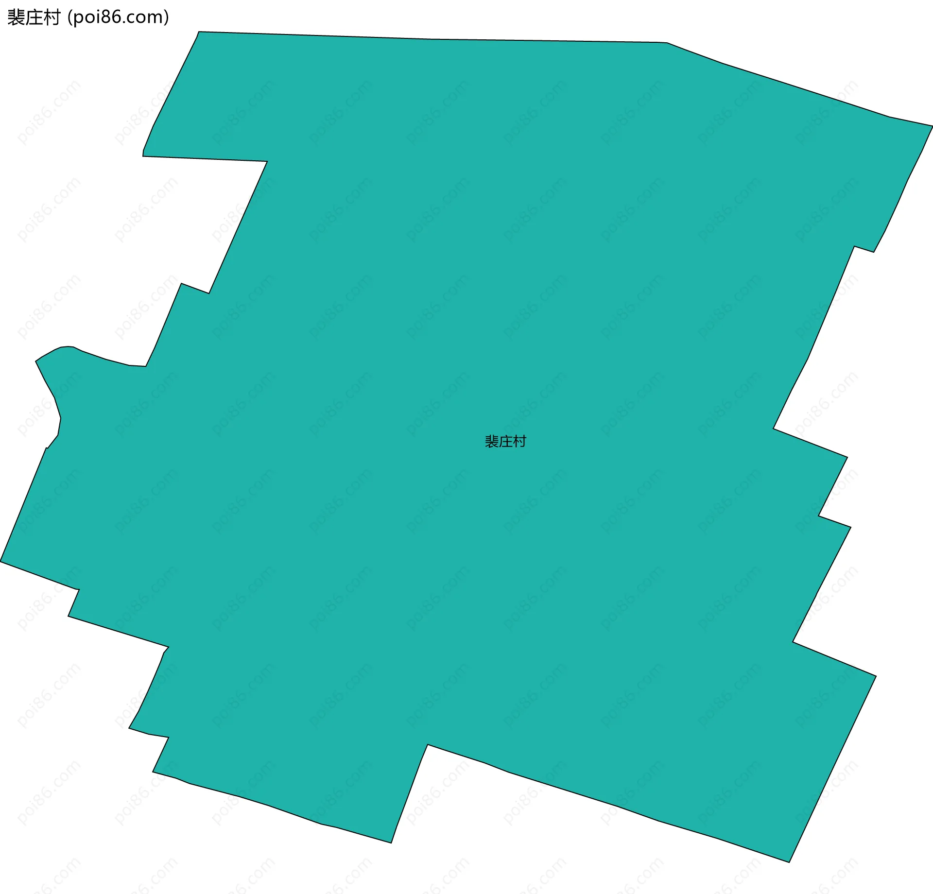 裴庄村边界地图