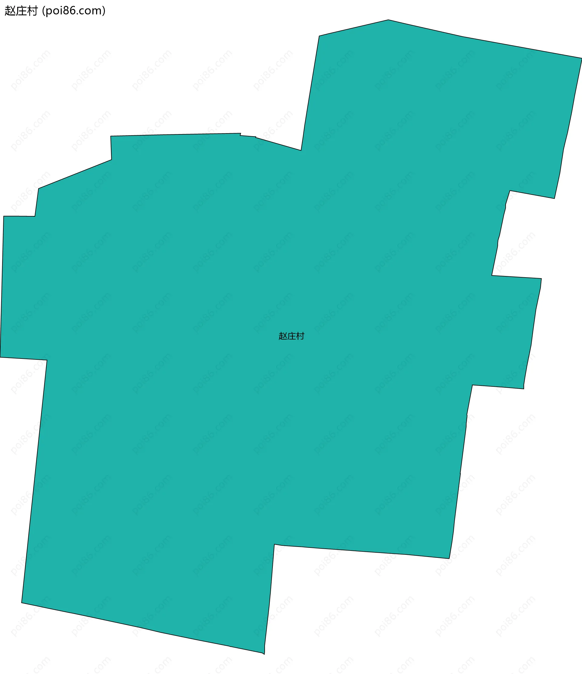 赵庄村边界地图