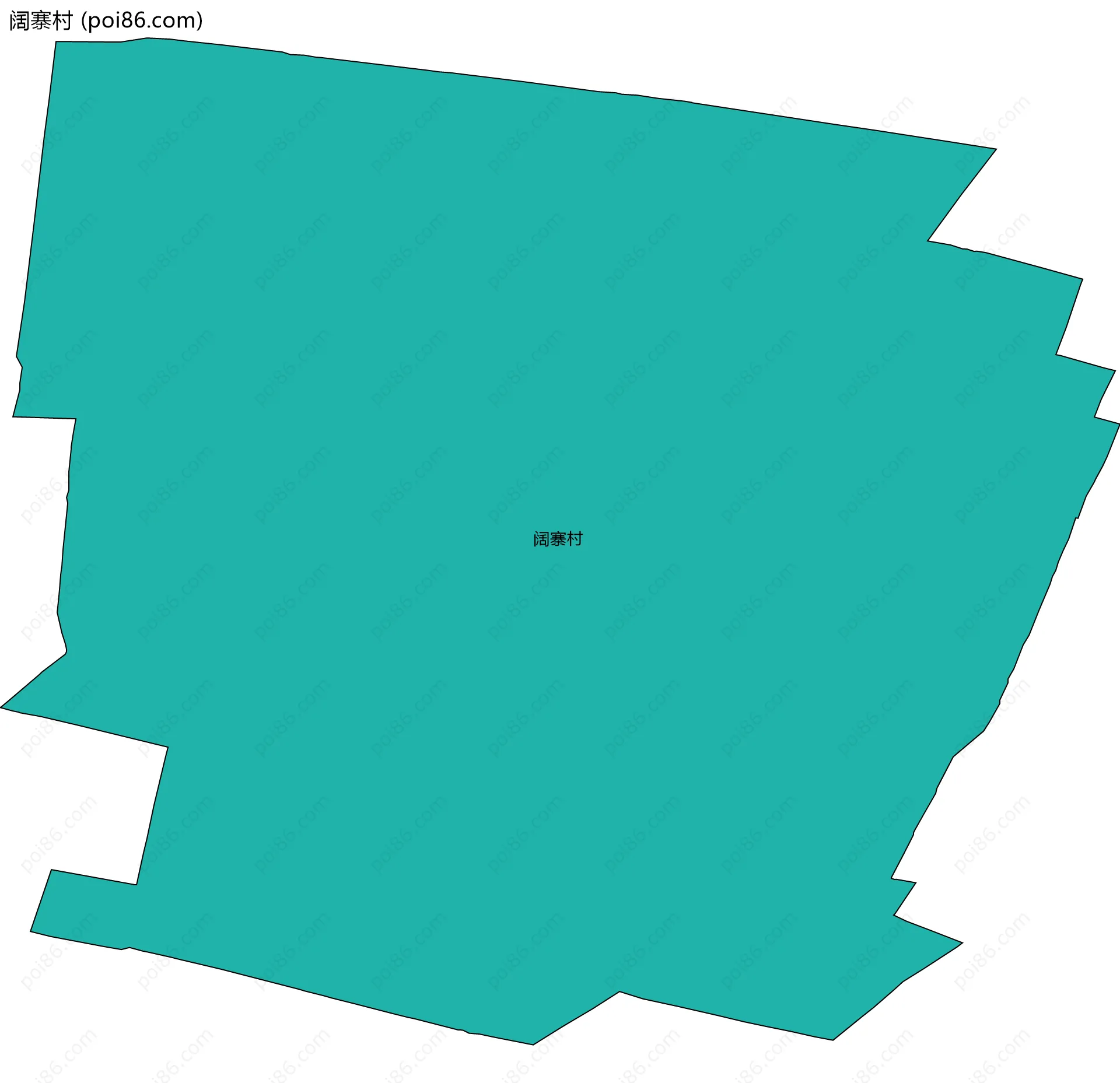 阔寨村边界地图
