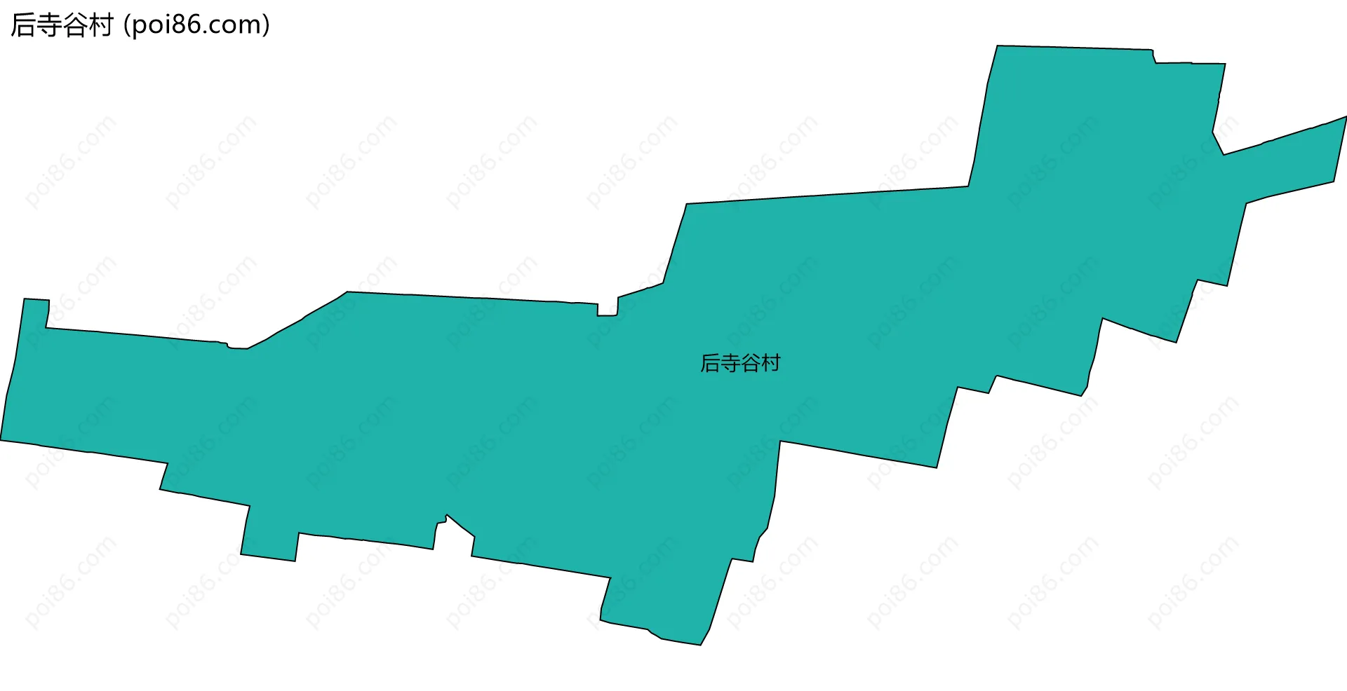 后寺谷村边界地图