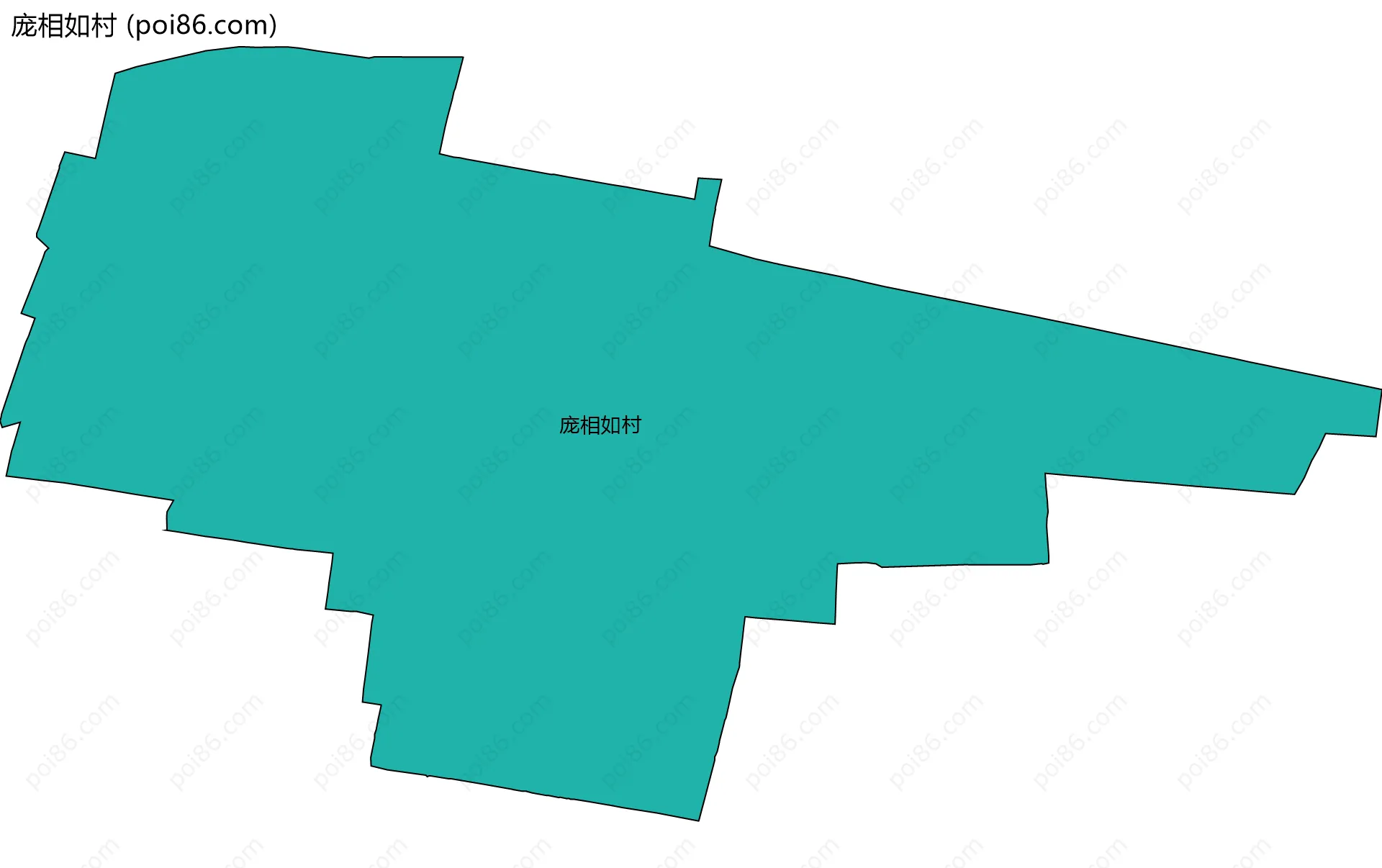 庞相如村边界地图