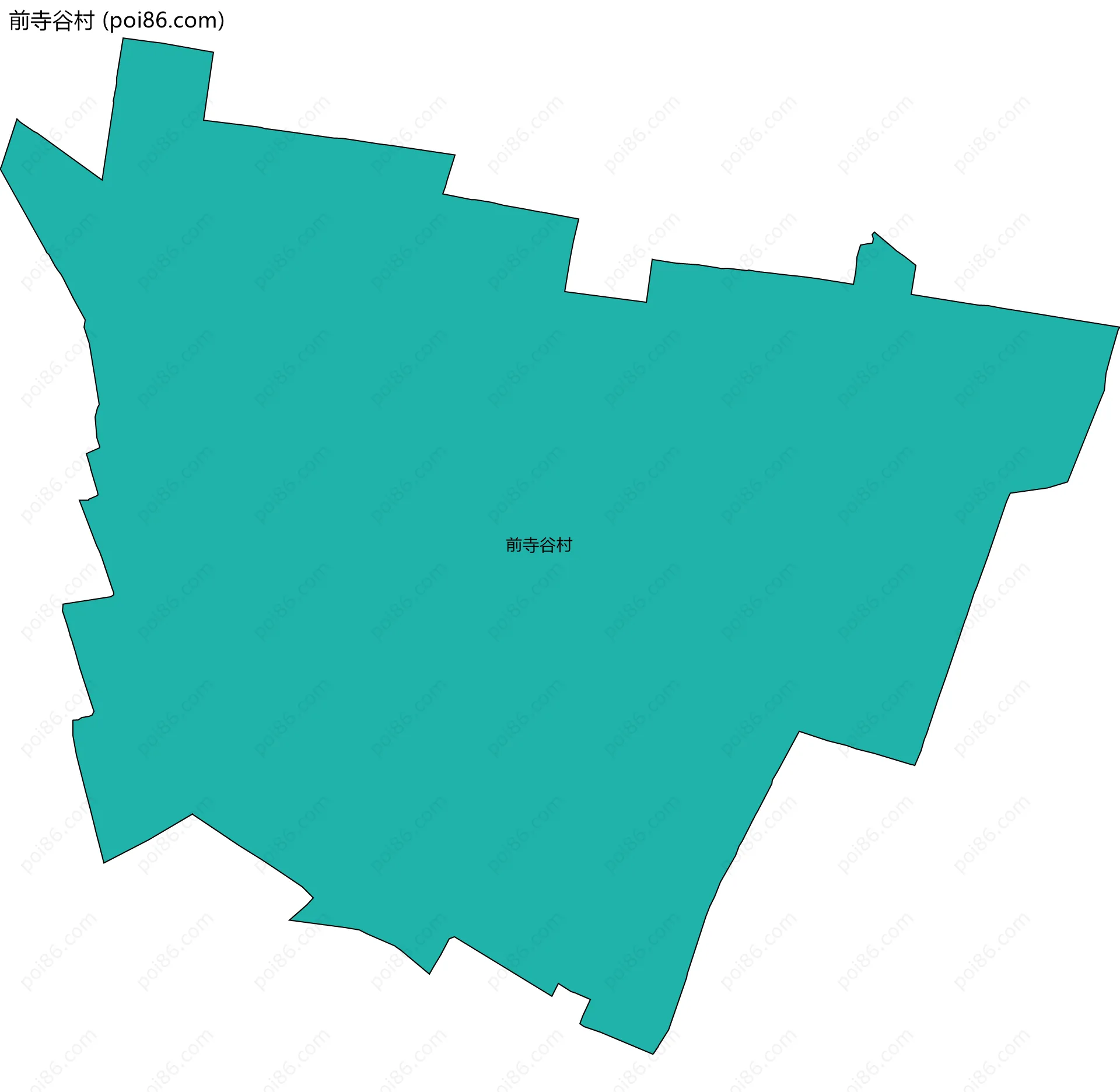 前寺谷村边界地图