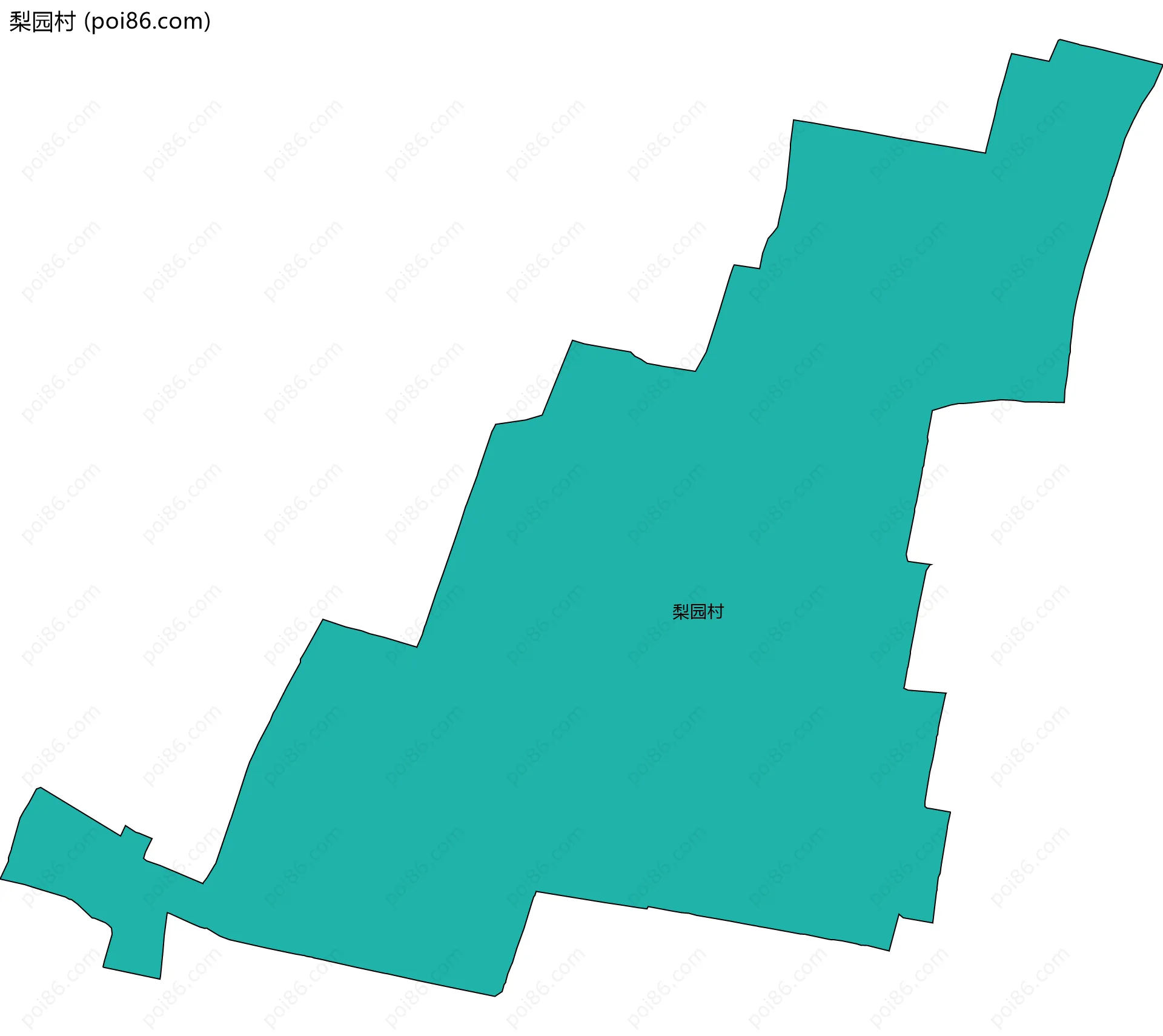 梨园村边界地图