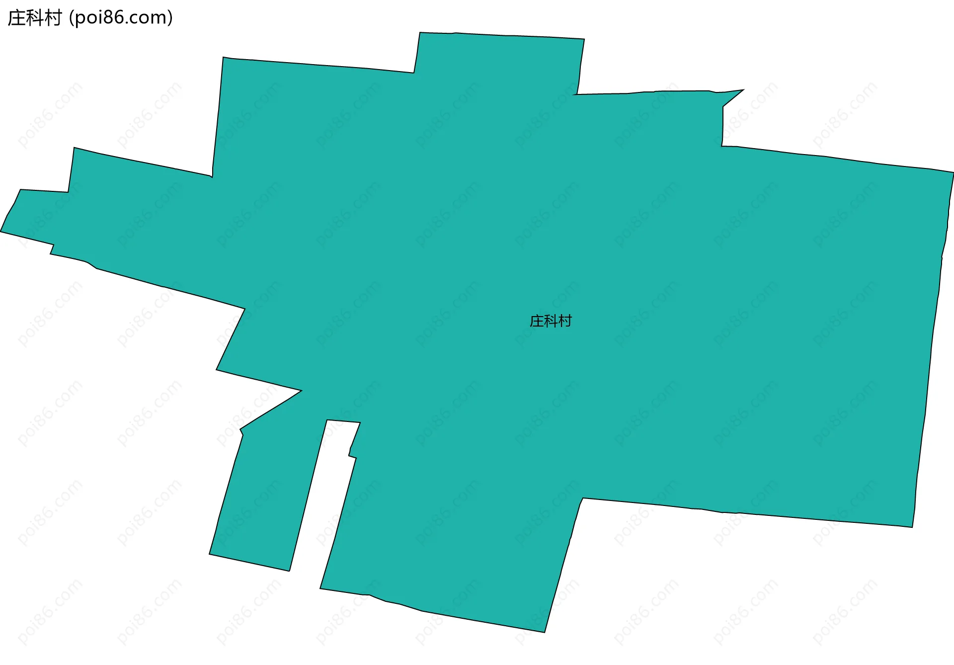 庄科村边界地图