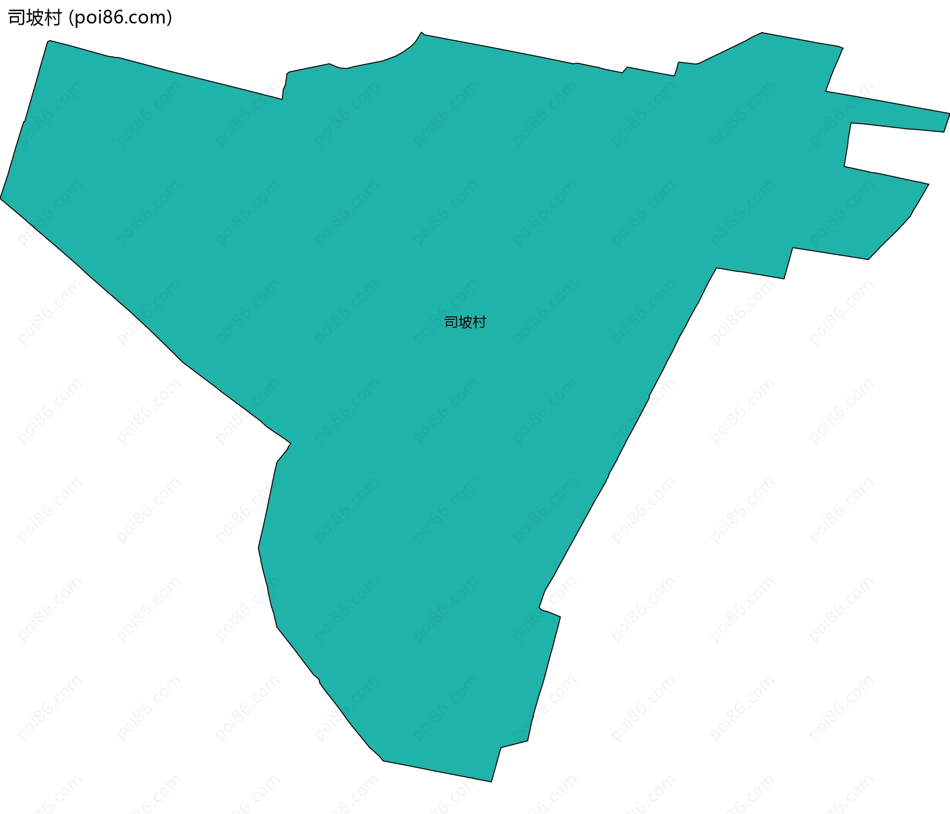 司坡村边界地图