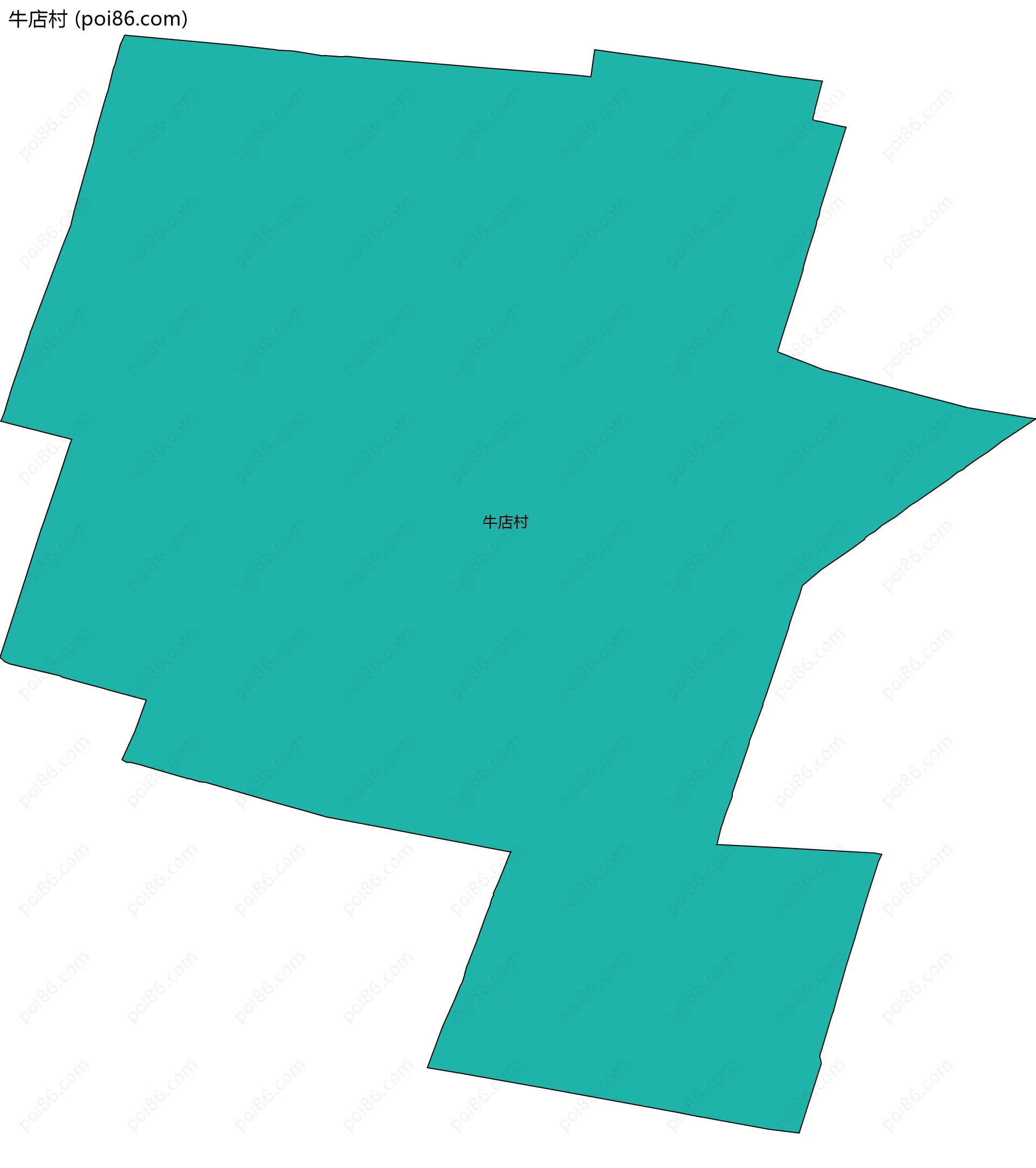 牛店村边界地图