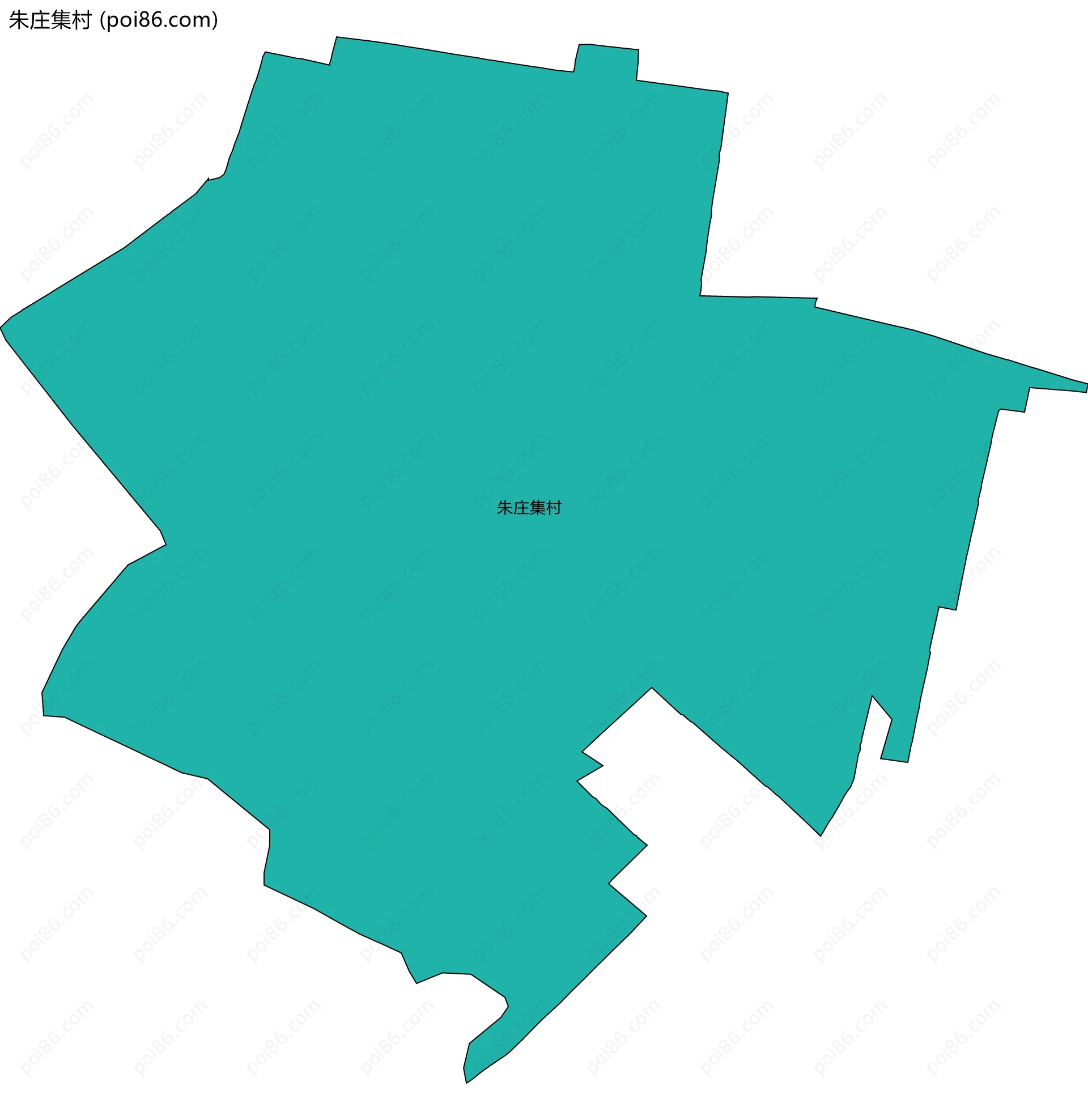 朱庄集村边界地图