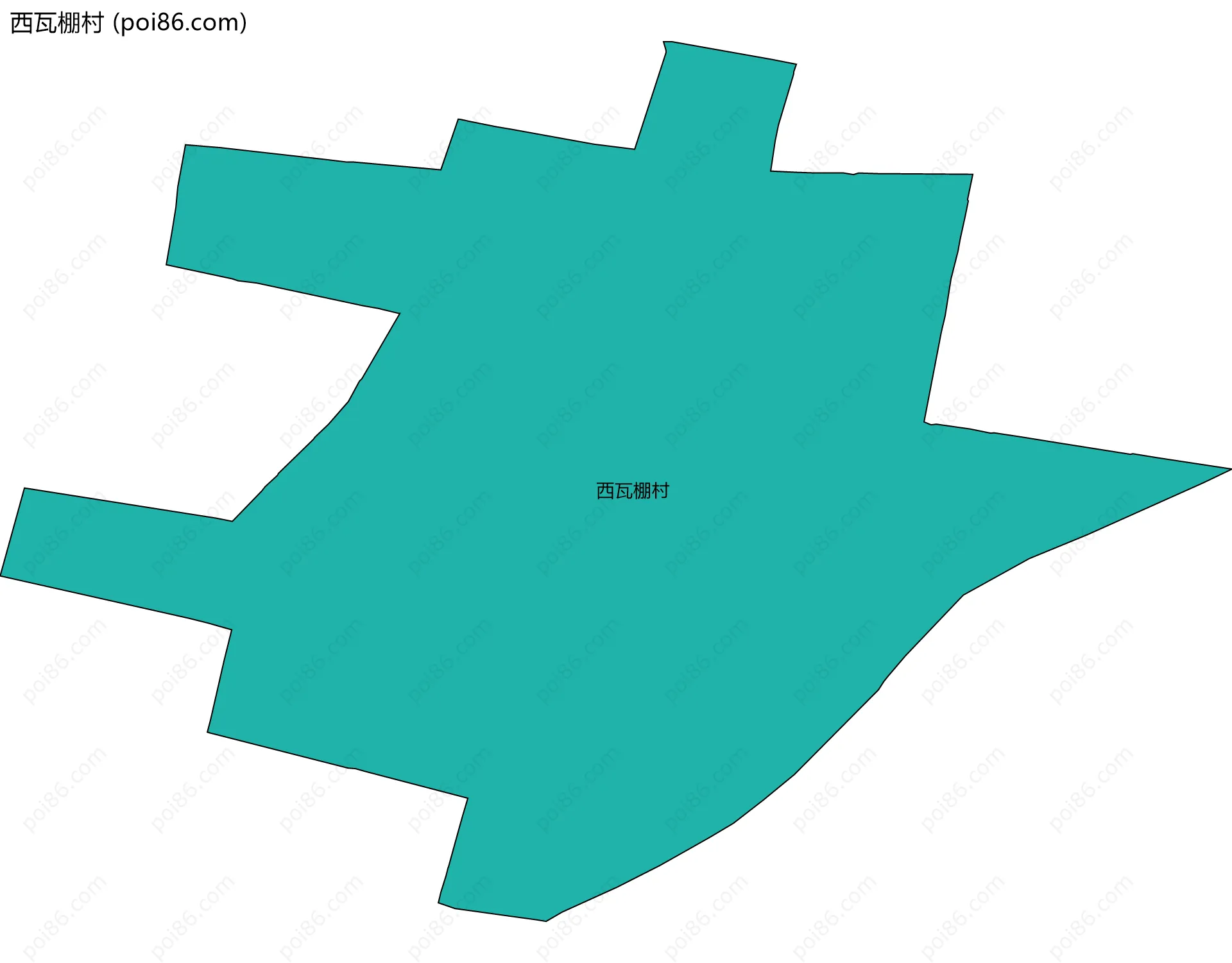 西瓦棚村边界地图