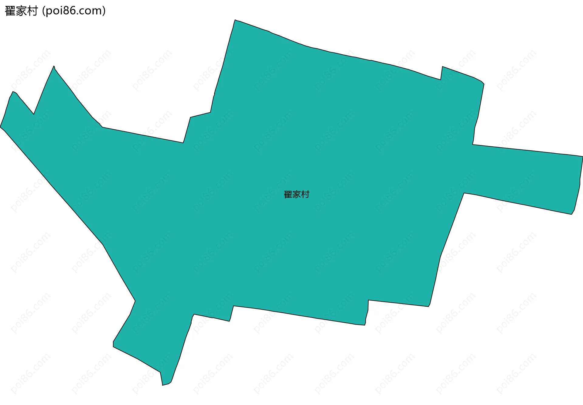 翟家村边界地图