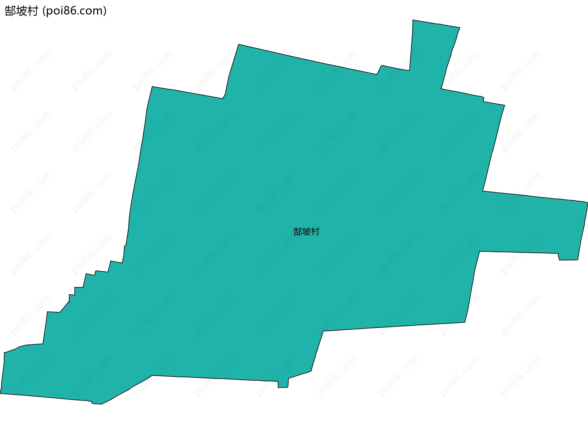 郜坡村边界地图