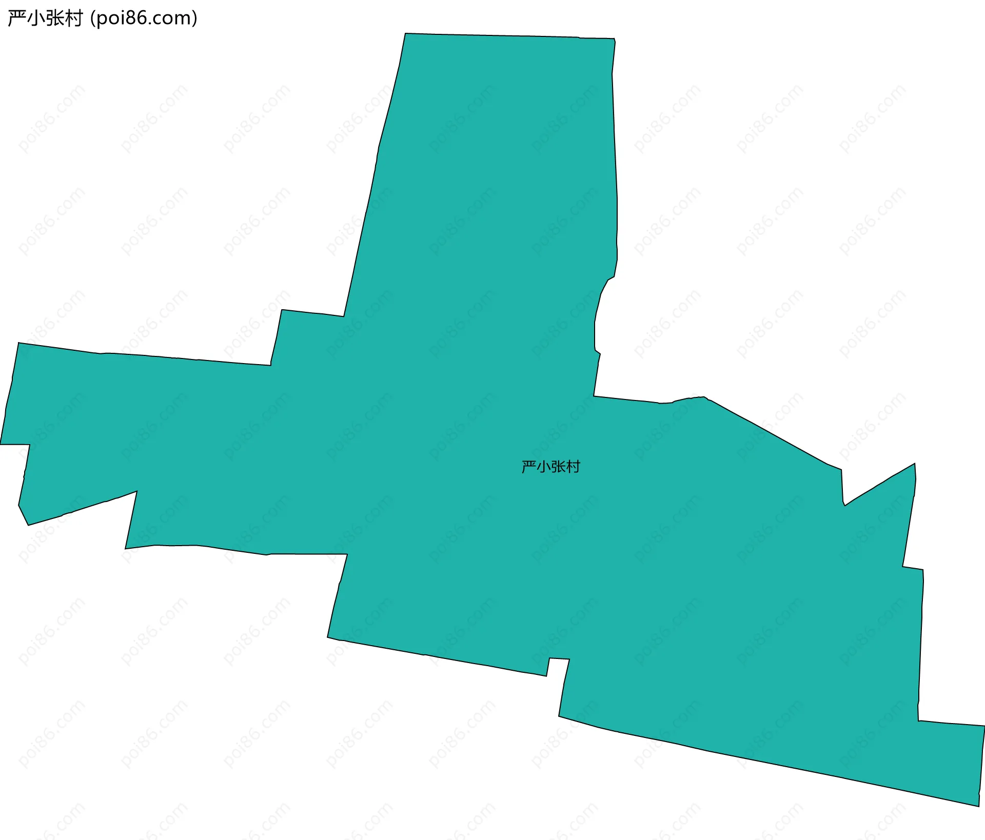 严小张村边界地图