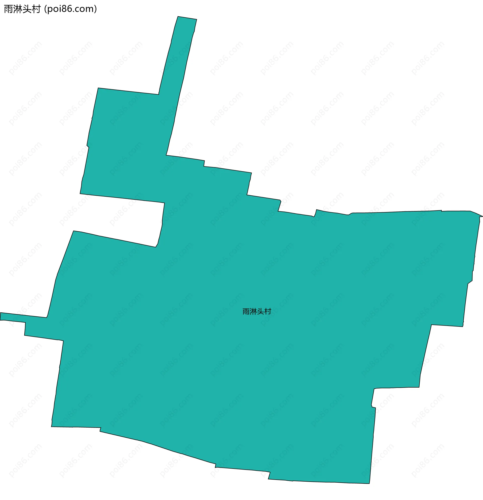 雨淋头村边界地图