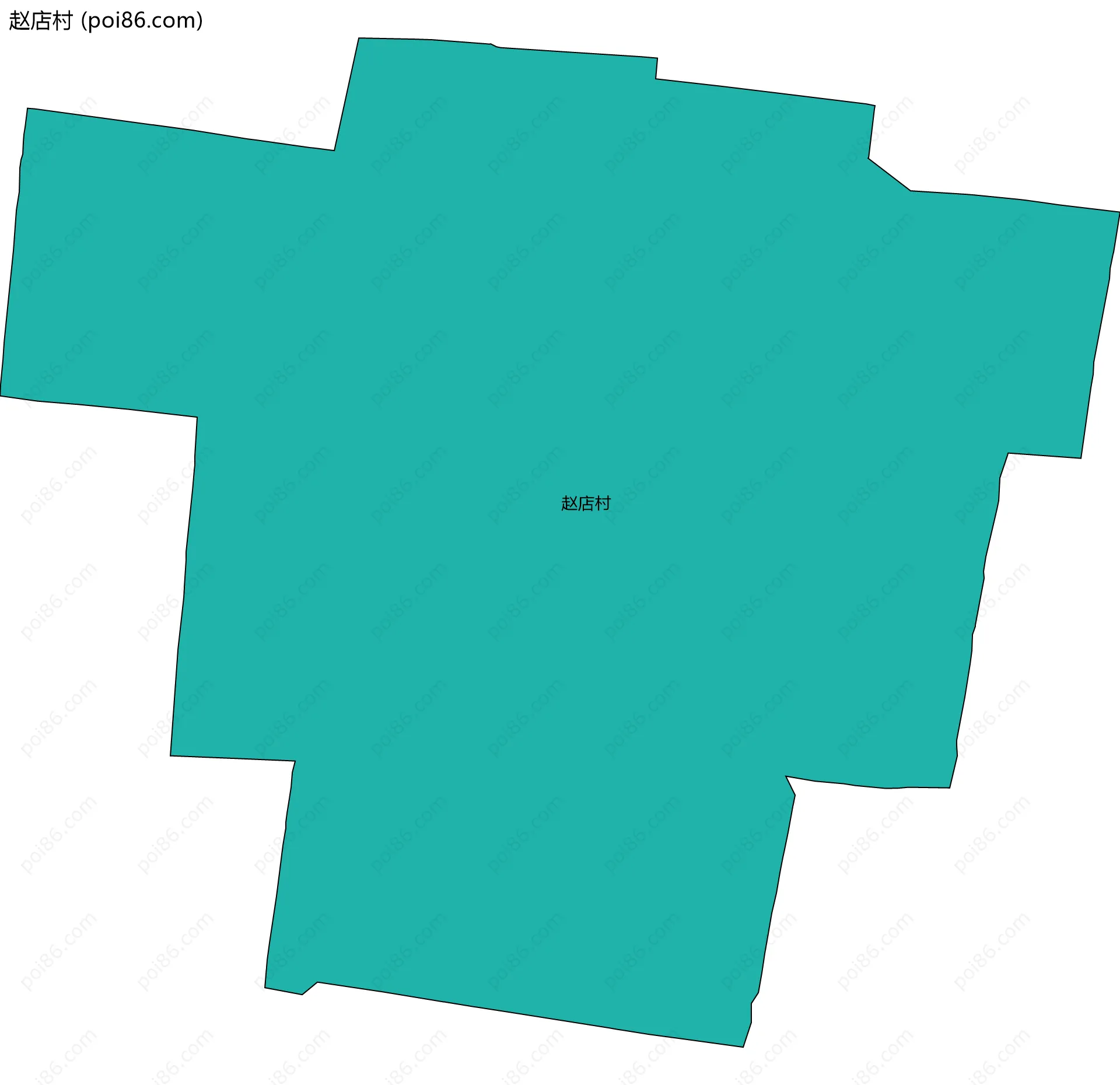 赵店村边界地图