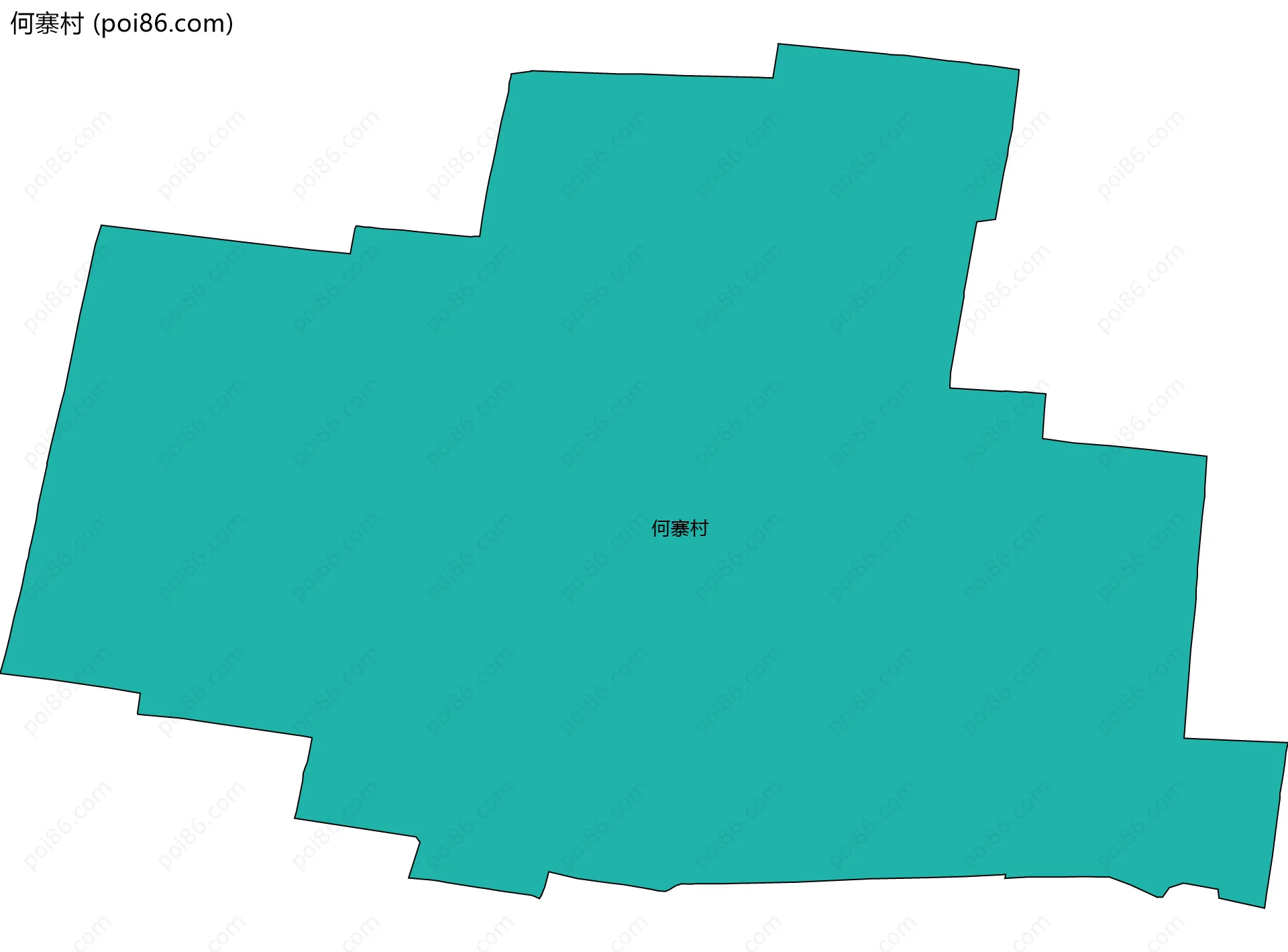 何寨村边界地图