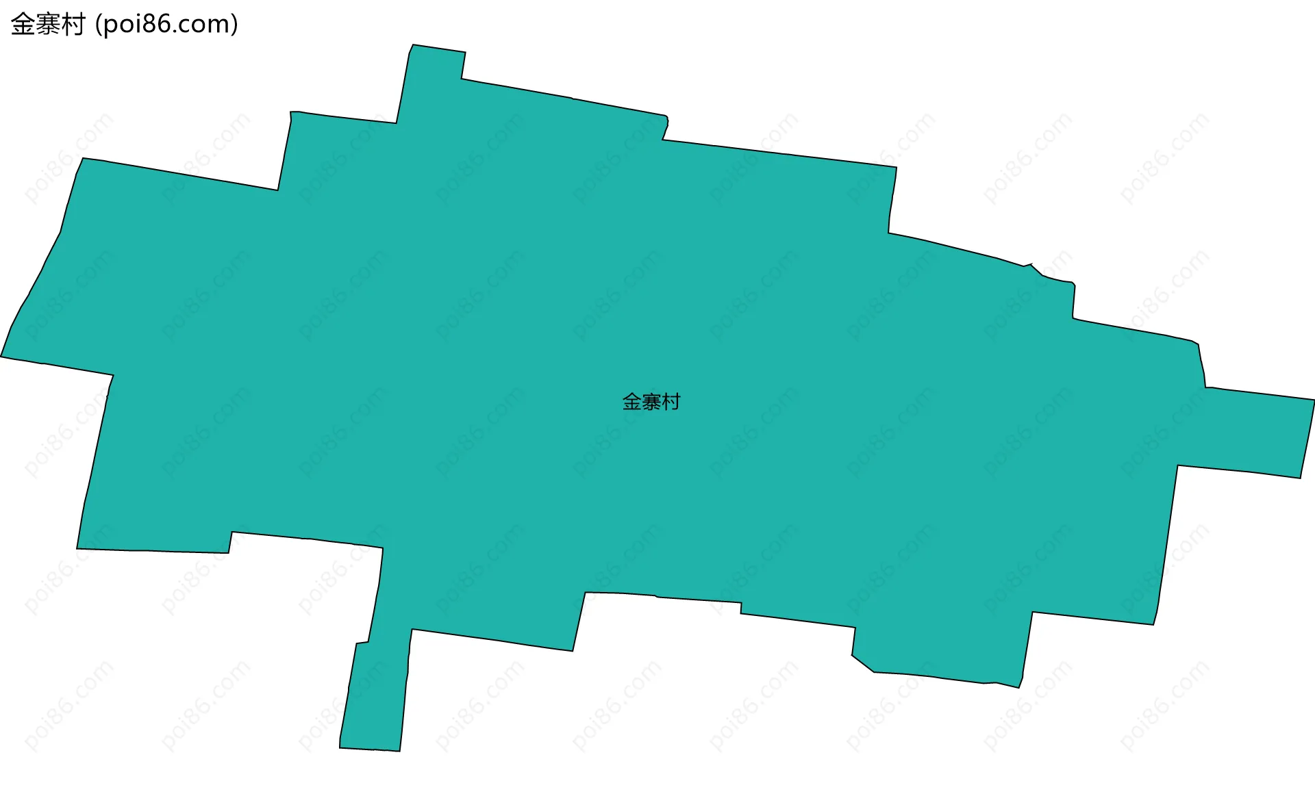 金寨村边界地图