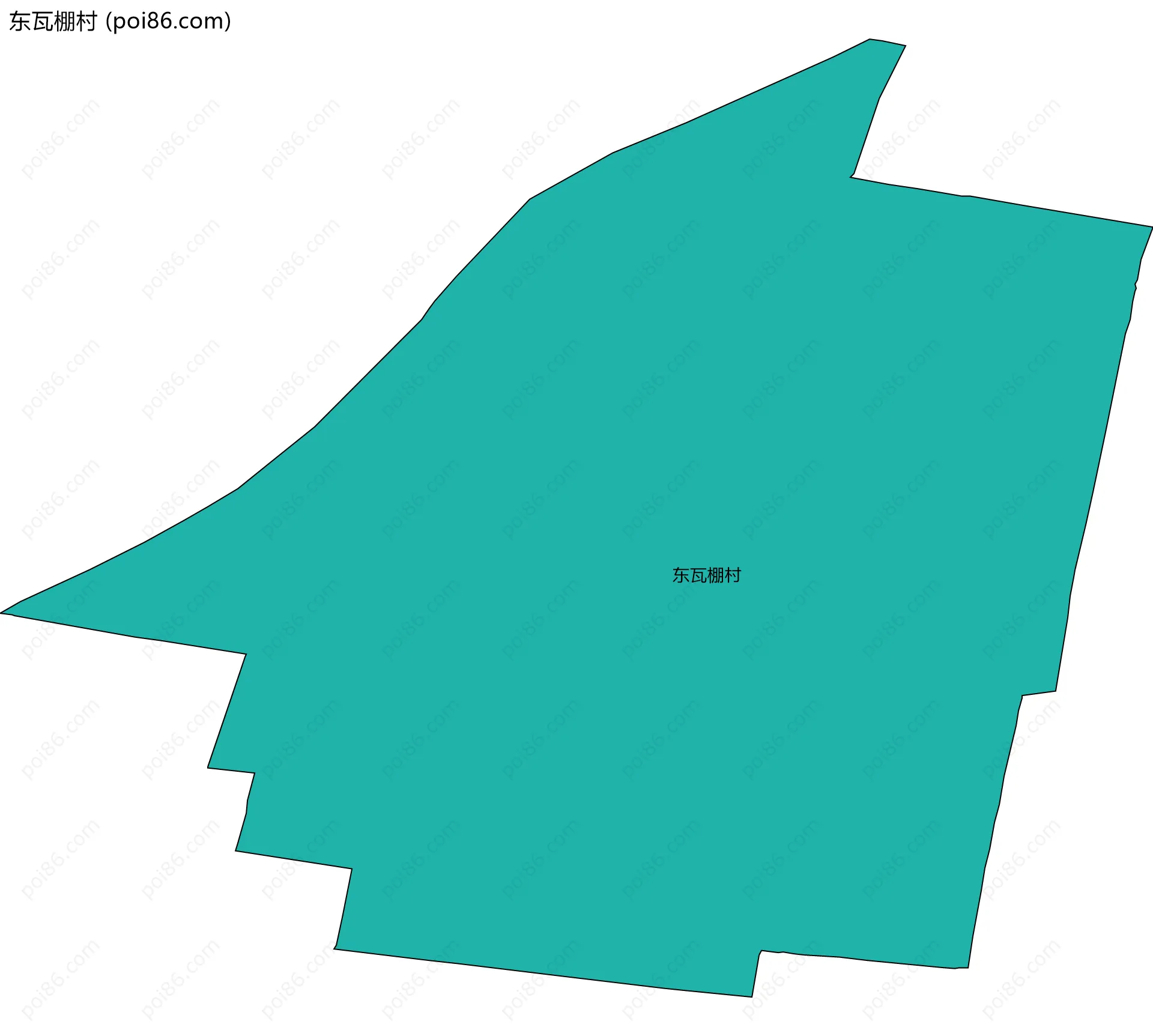 东瓦棚村边界地图