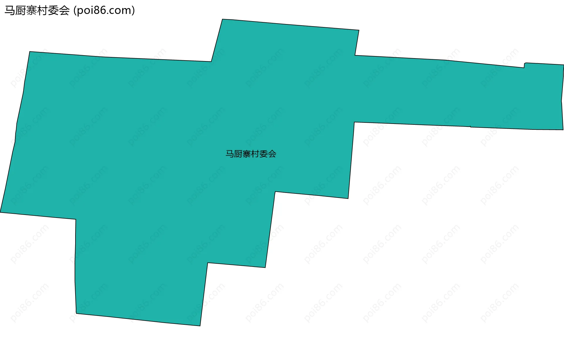 马厨寨村委会边界地图