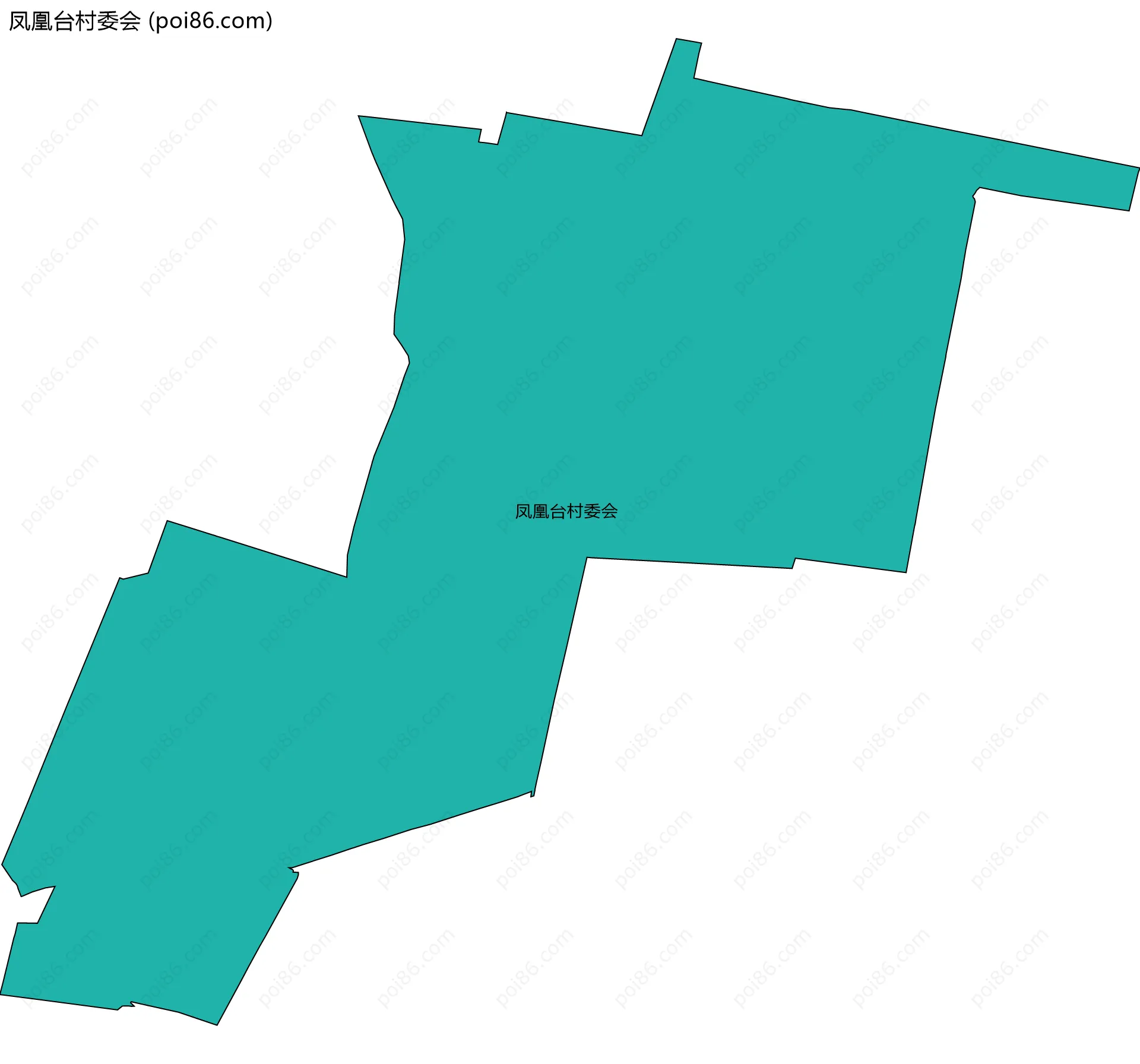 凤凰台村委会边界地图