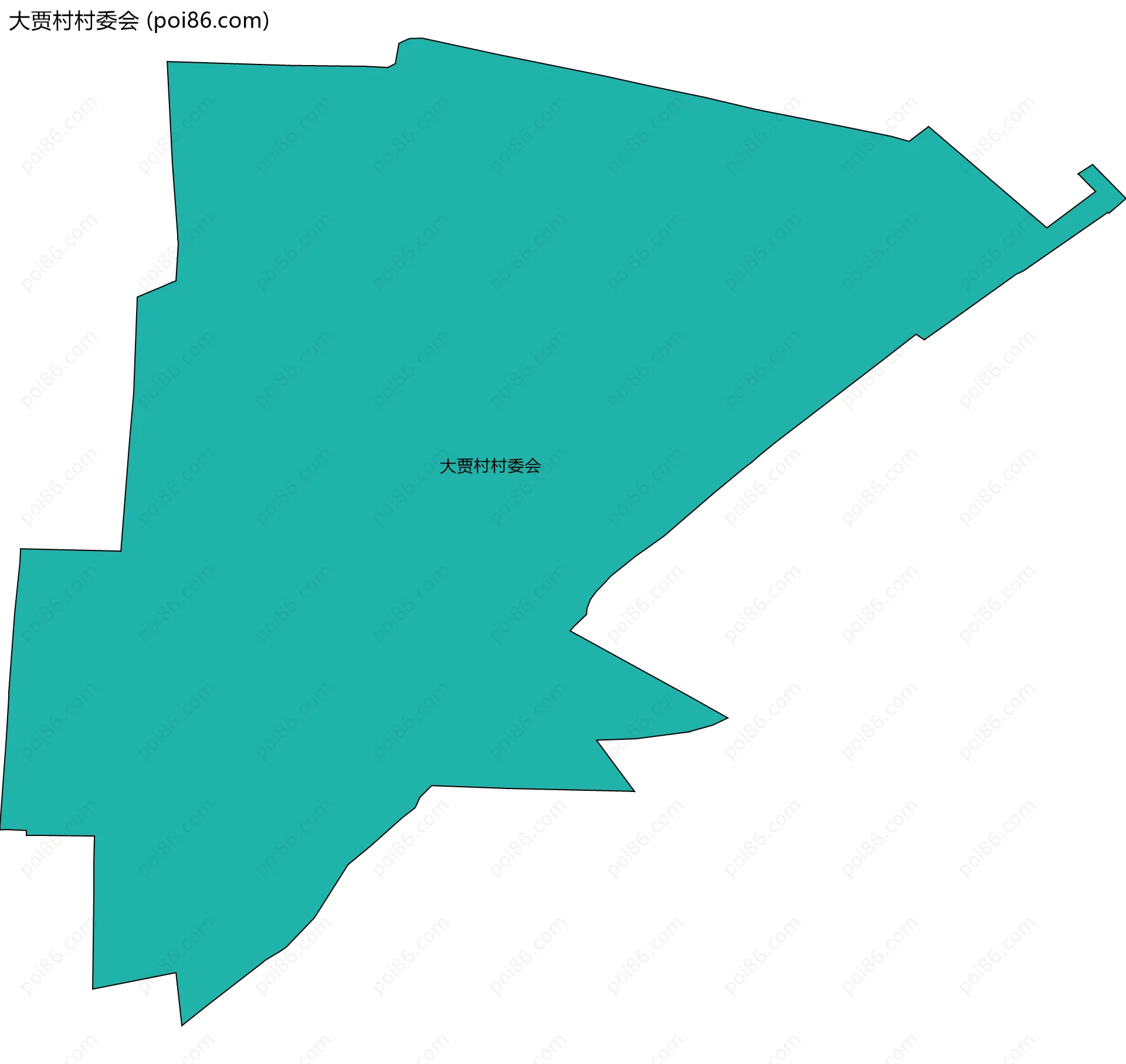 大贾村村委会边界地图