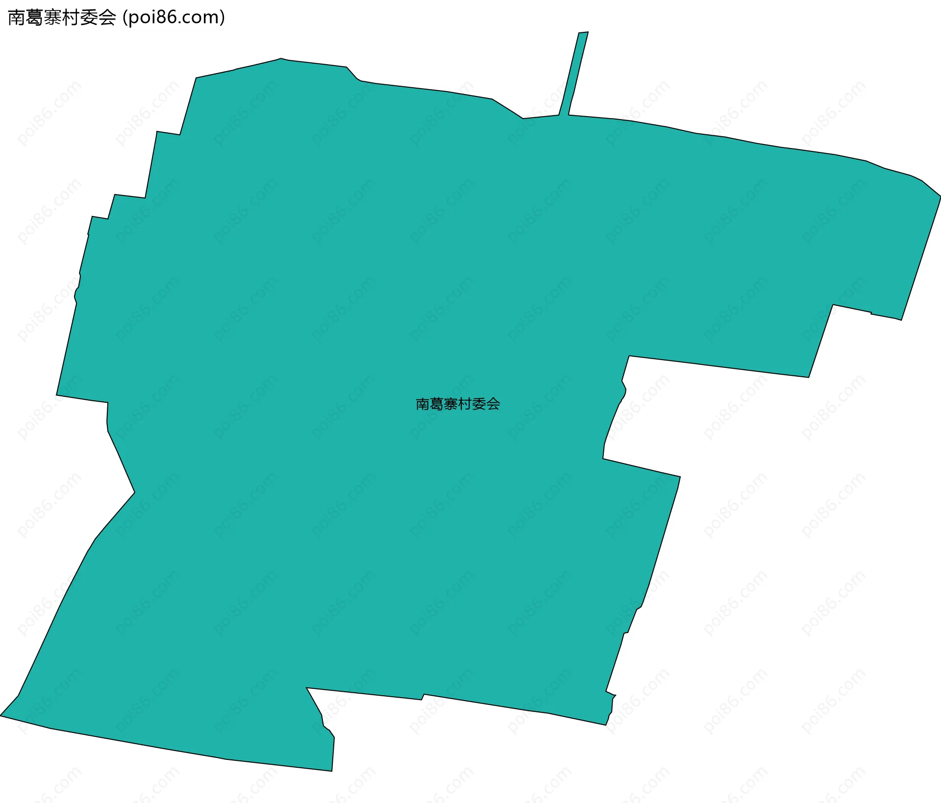 南葛寨村委会边界地图