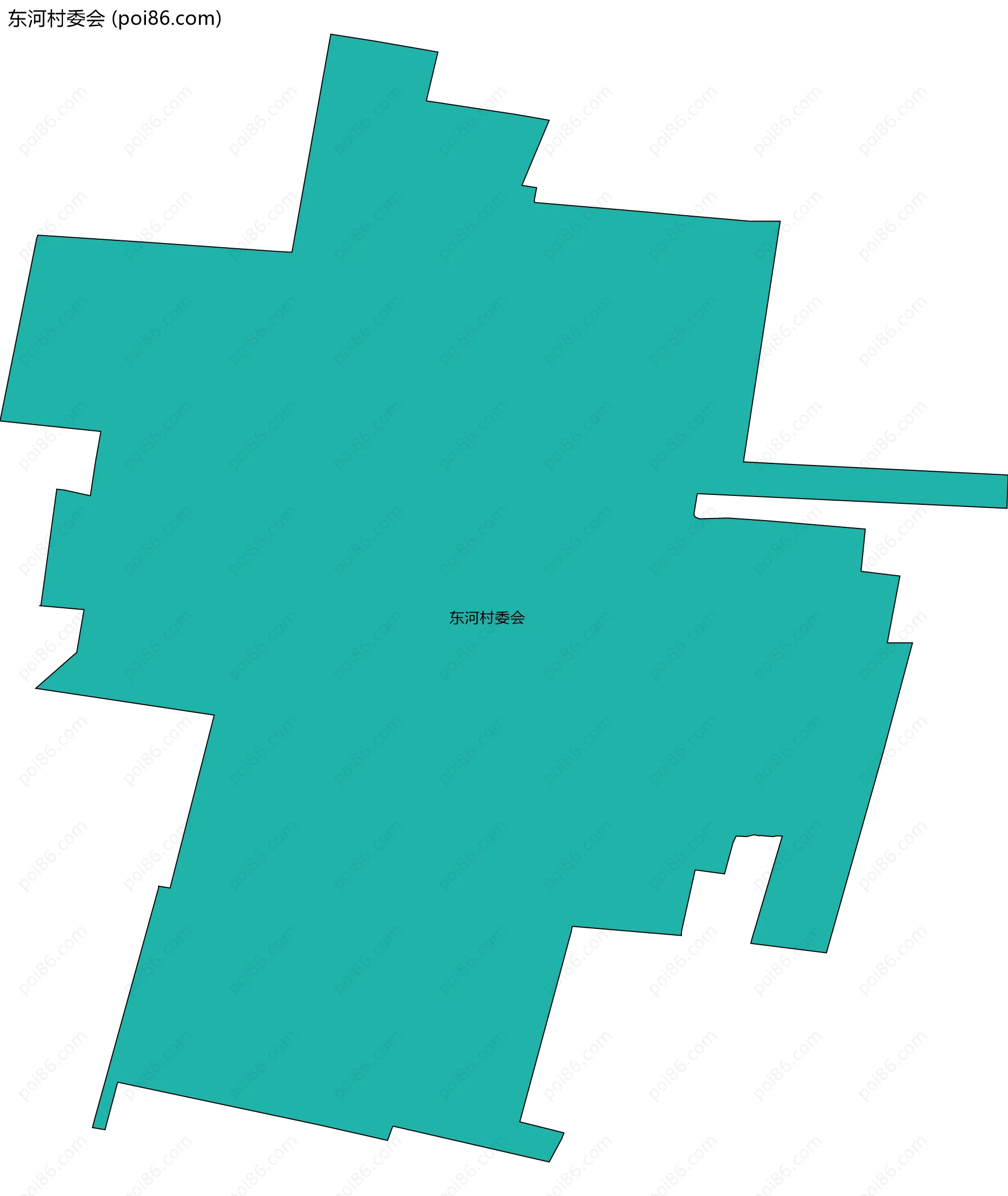 东河村委会边界地图